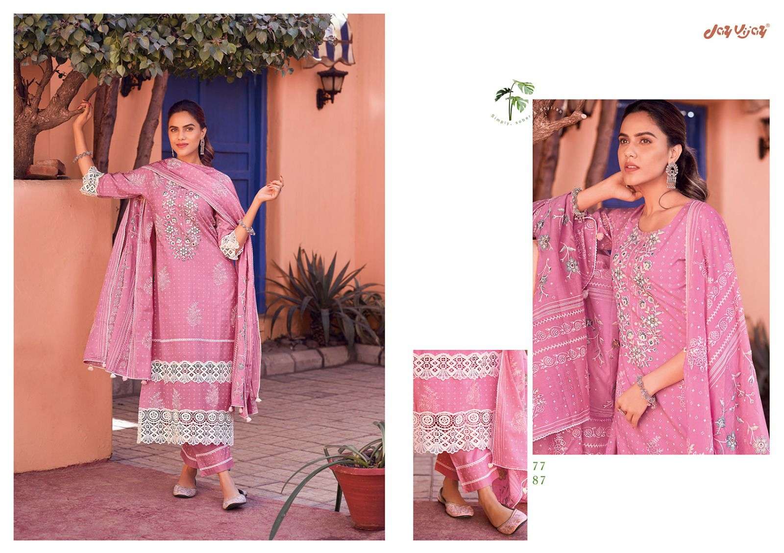 AMORENA BY JAY VIJAY PRINTS 7781 TO 7788 SERIES BEAUTIFUL SUITS COLORFUL STYLISH FANCY CASUAL WEAR & ETHNIC WEAR PURE COTTON DIGITAL PRINT DRESSES AT WHOLESALE PRICE