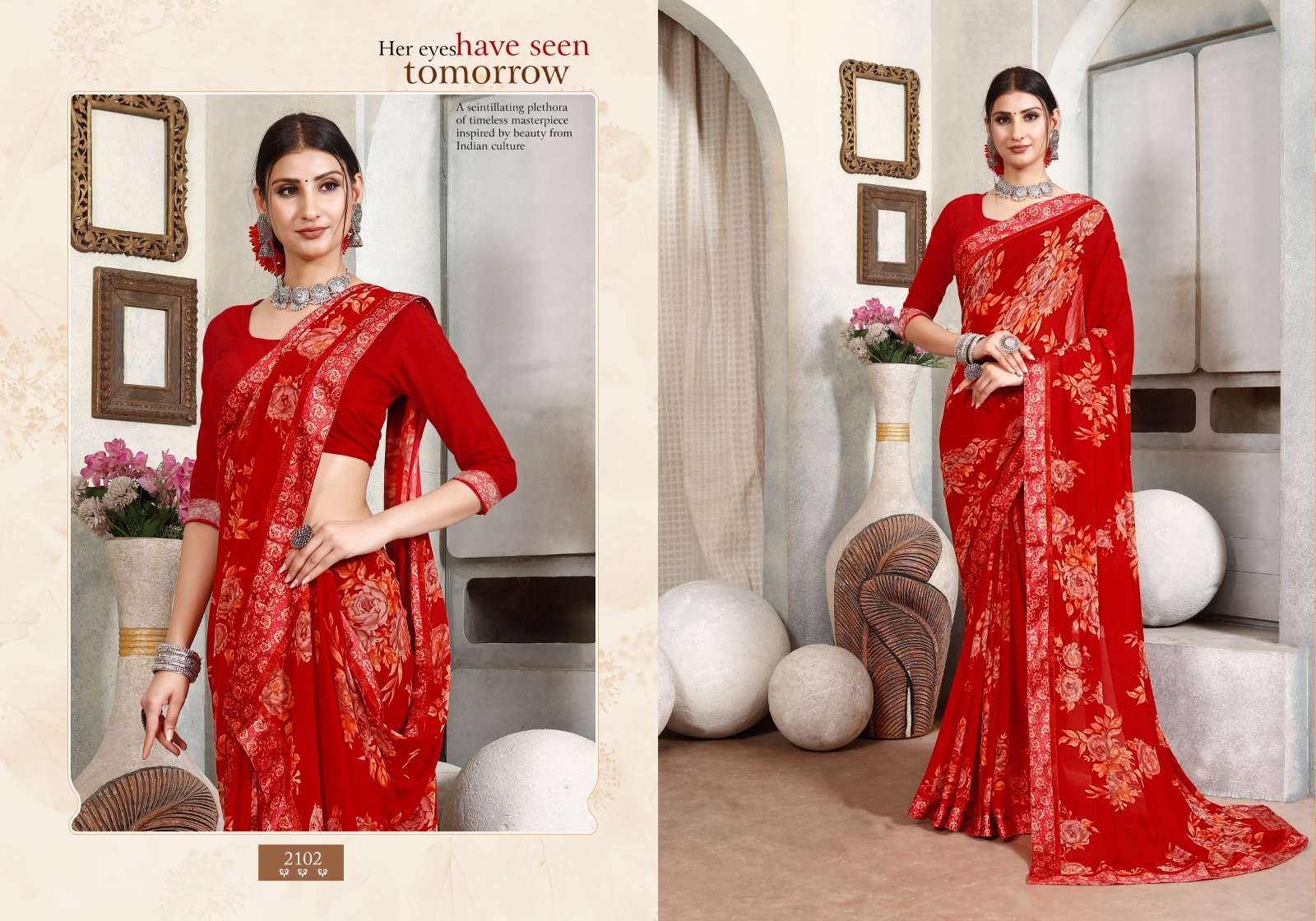 Shalimar By Mintorsi 2101 To 2106 Series Indian Traditional Wear Collection Beautiful Stylish Fancy Colorful Party Wear & Occasional Wear Satin Sarees At Wholesale Price