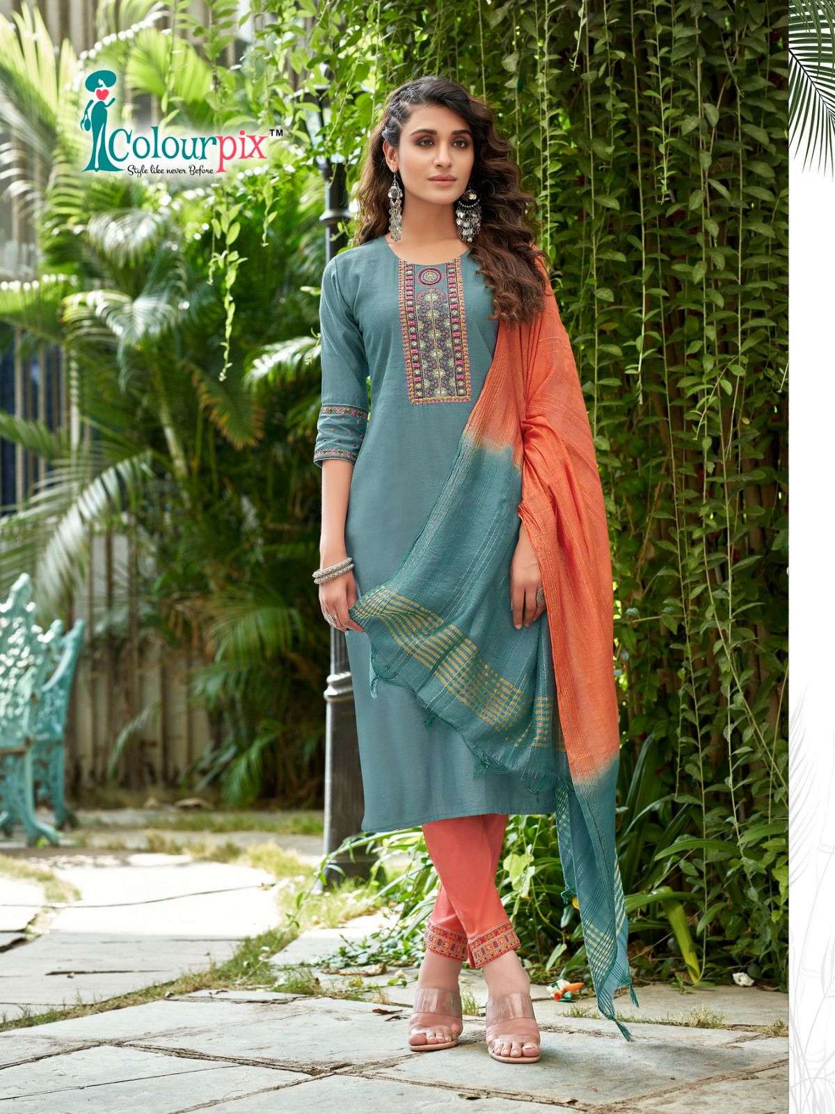 MAHI VOL-1 BY COLOURPIX 1001 TO 1006 SERIES DESIGNER SUITS BEAUTIFUL STYLISH FANCY COLORFUL PARTY WEAR & ETHNIC WEAR VISCOSE RAYON DRESSES AT WHOLESALE PRICE