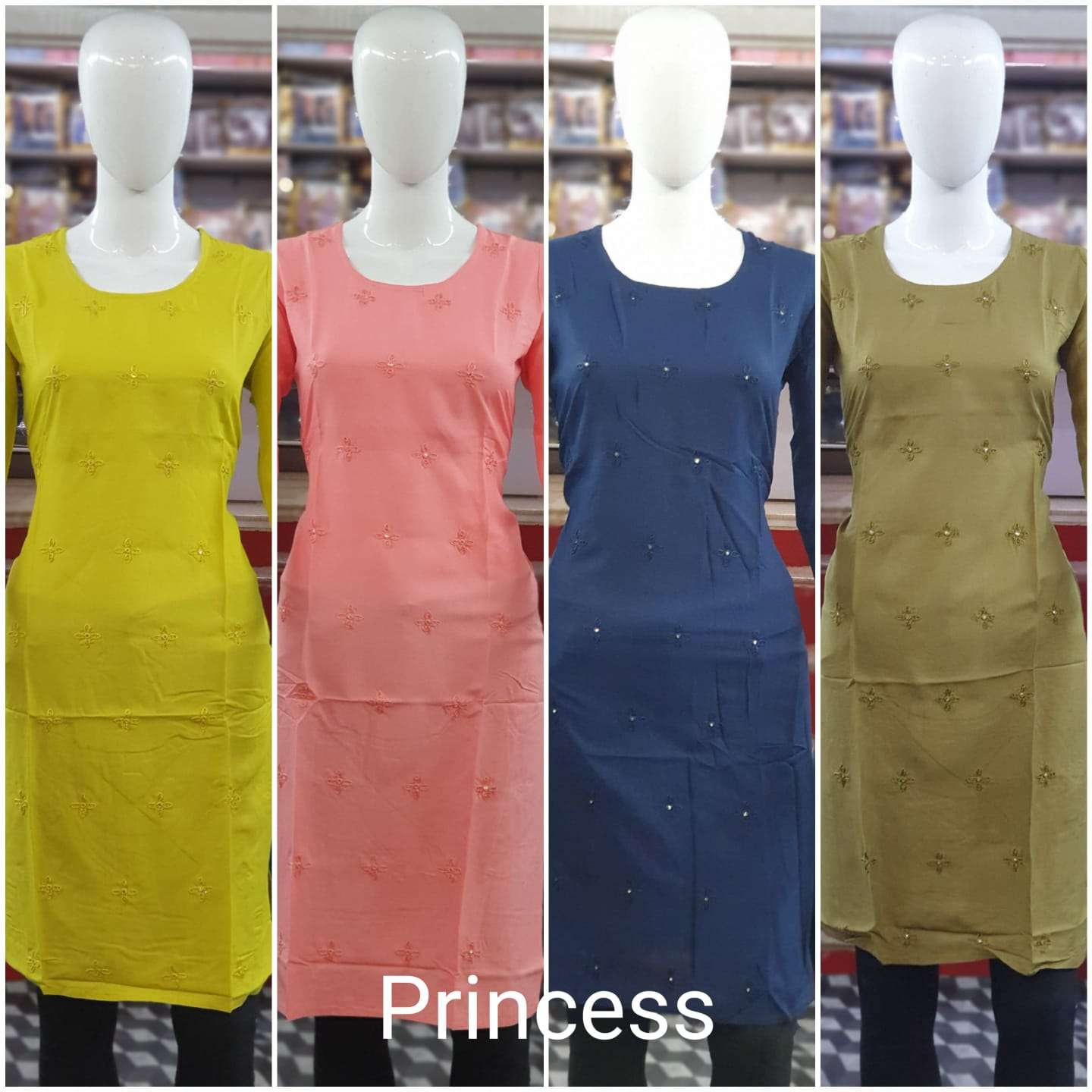 PRINCESS BY FF 01 TO 04 SERIES DESIGNER STYLISH FANCY COLORFUL BEAUTIFUL PARTY WEAR & ETHNIC WEAR COLLECTION FANCY KURTIS AT WHOLESALE PRICE