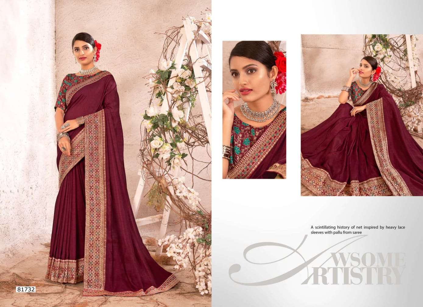 KAAMYA BY RIGHT WOMEN 81731 TO 81738 SERIES INDIAN TRADITIONAL WEAR COLLECTION BEAUTIFUL STYLISH FANCY COLORFUL PARTY WEAR & OCCASIONAL WEAR FANCY SAREES AT WHOLESALE PRICE