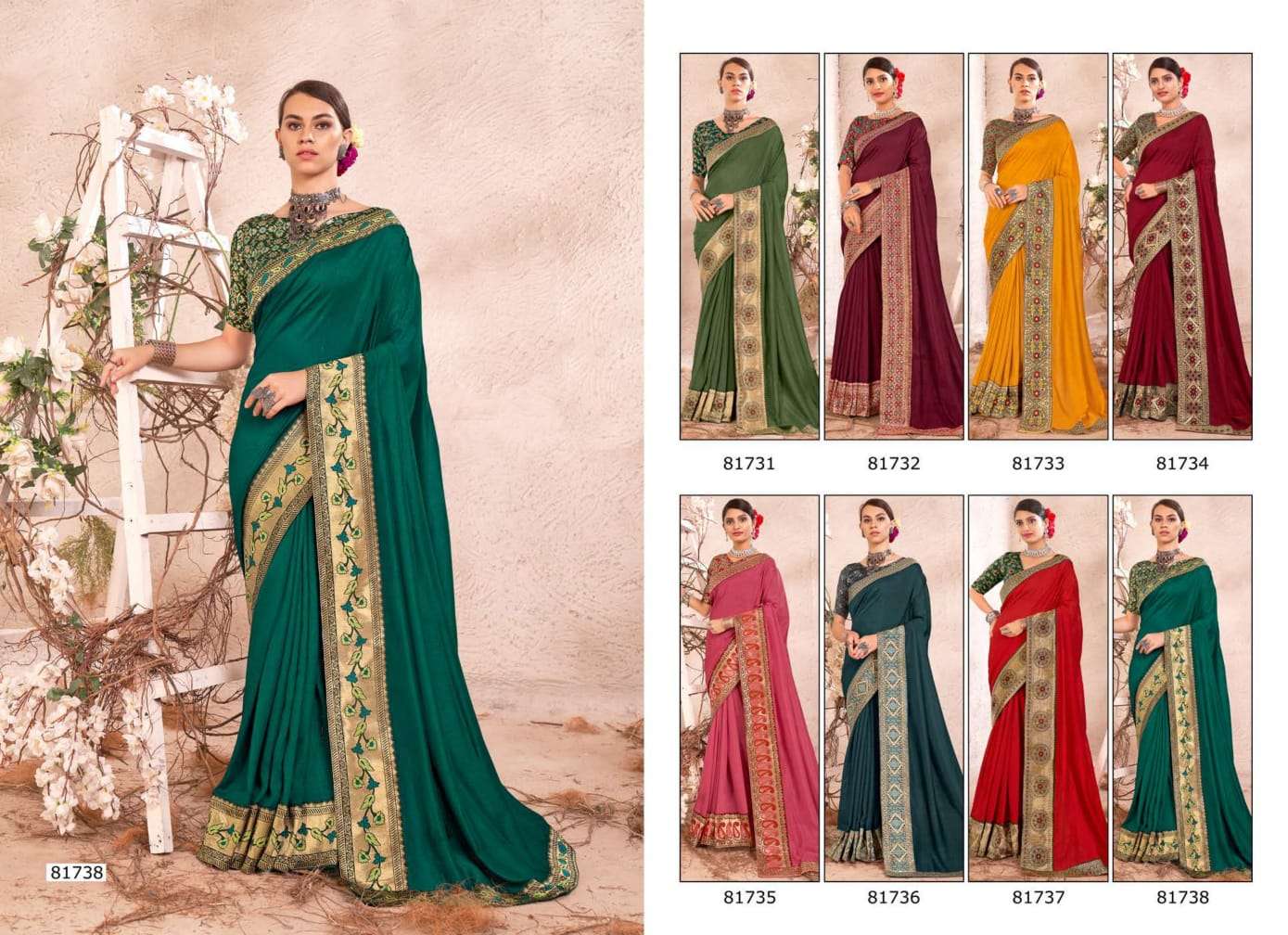 KAAMYA BY RIGHT WOMEN 81731 TO 81738 SERIES INDIAN TRADITIONAL WEAR COLLECTION BEAUTIFUL STYLISH FANCY COLORFUL PARTY WEAR & OCCASIONAL WEAR FANCY SAREES AT WHOLESALE PRICE