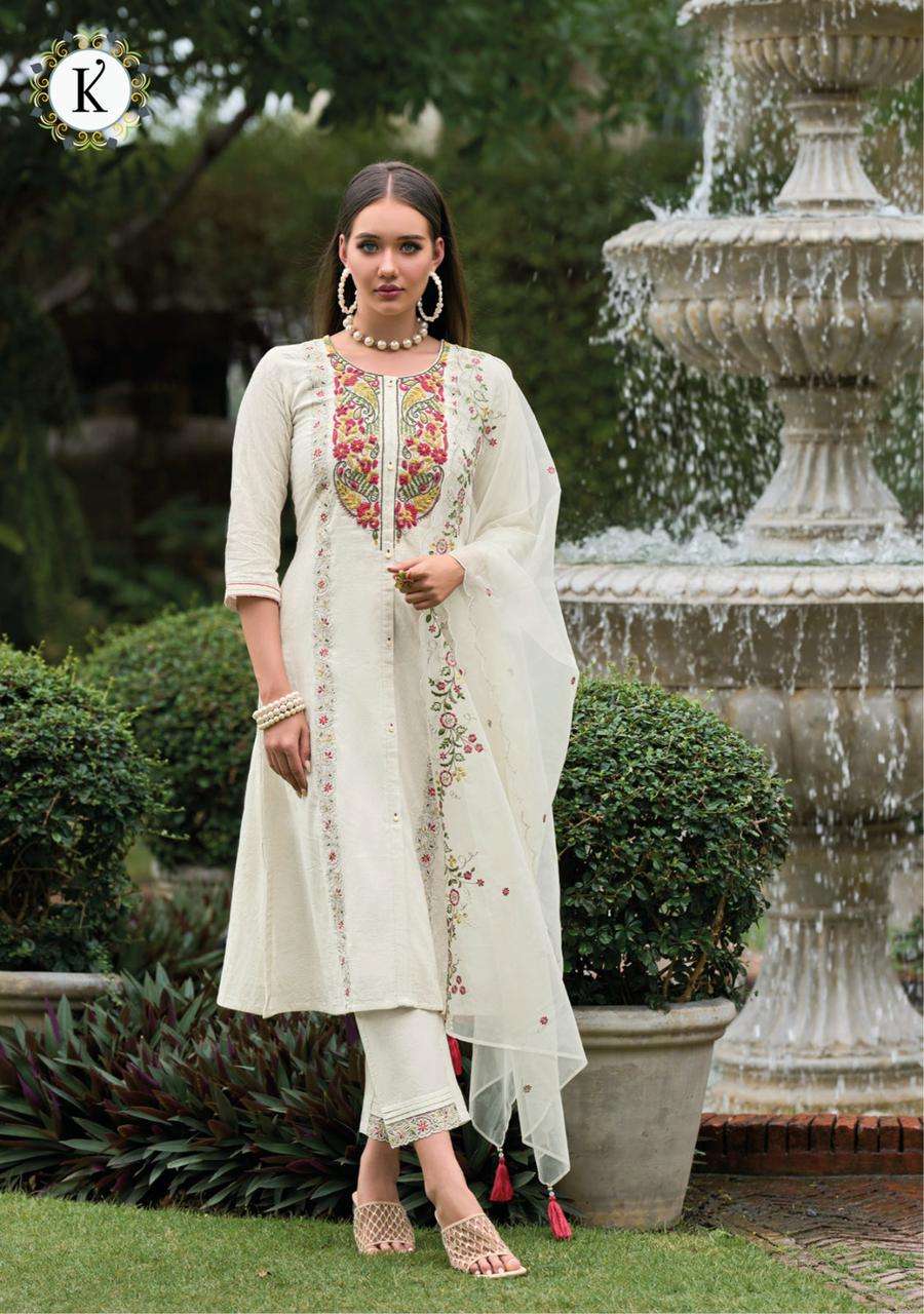 Noor-E-Ishq By Kalki 400201 To 40026 Series Beautiful Suits Colorful Stylish Fancy Casual Wear & Ethnic Wear Jacquard Cotton Dresses At Wholesale Price