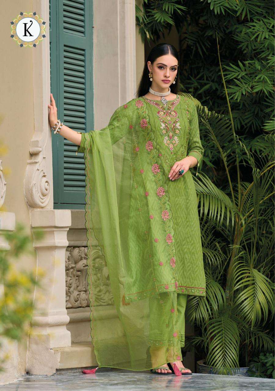 Noor-E-Ishq By Kalki 400201 To 40026 Series Beautiful Suits Colorful Stylish Fancy Casual Wear & Ethnic Wear Jacquard Cotton Dresses At Wholesale Price