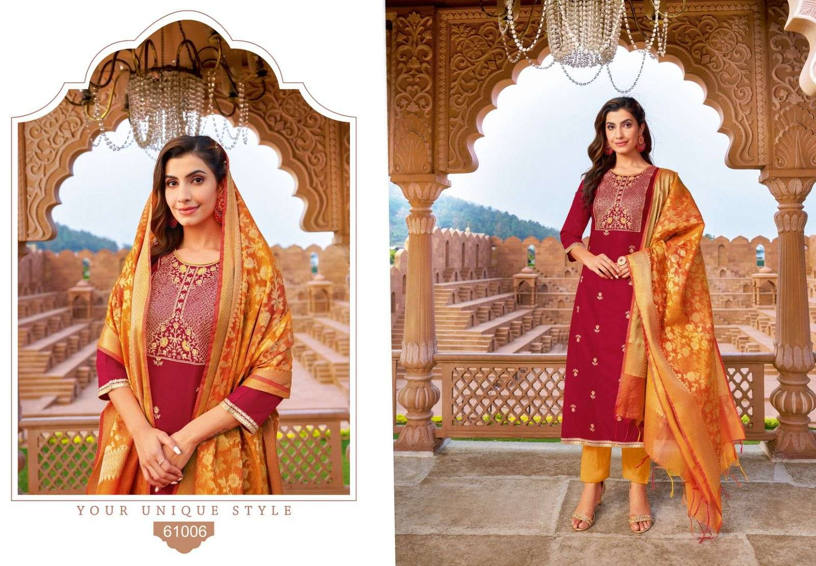 CHULBULI BY ARTIO 61001 TO 61010 SERIES BEAUTIFUL SUITS COLORFUL STYLISH FANCY CASUAL WEAR & ETHNIC WEAR PURE COTTON SILK DRESSES AT WHOLESALE PRICE