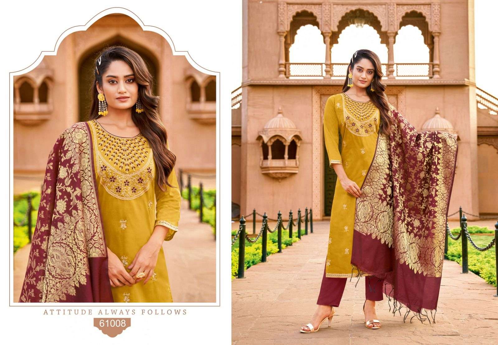 CHULBULI BY ARTIO 61001 TO 61010 SERIES BEAUTIFUL SUITS COLORFUL STYLISH FANCY CASUAL WEAR & ETHNIC WEAR PURE COTTON SILK DRESSES AT WHOLESALE PRICE