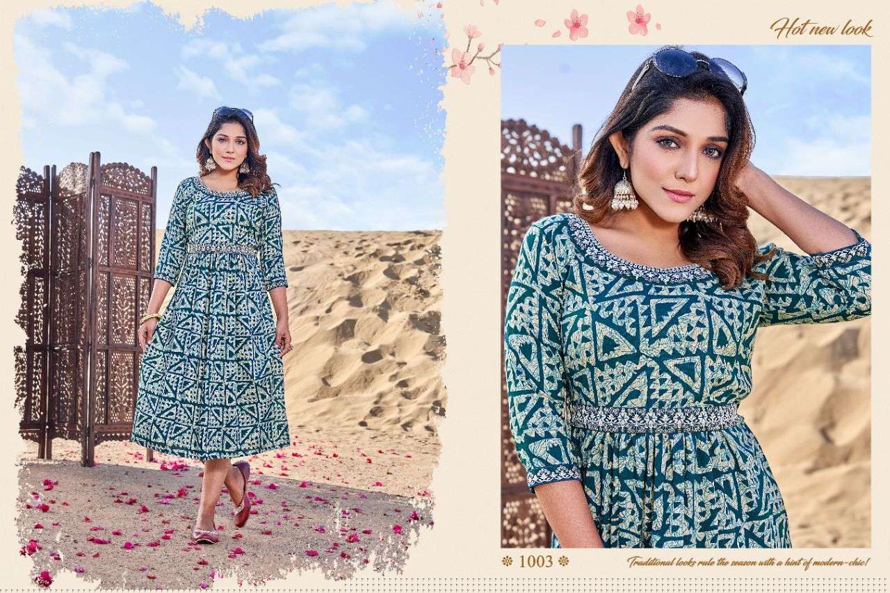 CARNIVAL BY PARI 1001 TO 1008 SERIES DESIGNER STYLISH FANCY COLORFUL BEAUTIFUL PARTY WEAR & ETHNIC WEAR COLLECTION RAYON PRINT KURTIS AT WHOLESALE PRICE