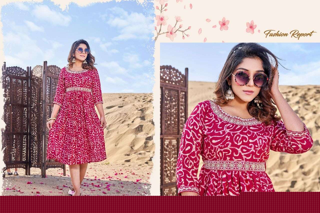 CARNIVAL BY PARI 1001 TO 1008 SERIES DESIGNER STYLISH FANCY COLORFUL BEAUTIFUL PARTY WEAR & ETHNIC WEAR COLLECTION RAYON PRINT KURTIS AT WHOLESALE PRICE
