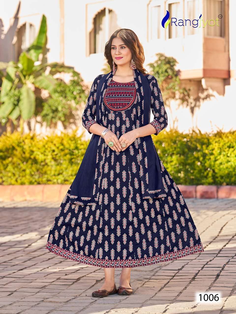 Janvi By Rangjyot Fashion 1001 To 1008 Series Designer Stylish Fancy Colorful Beautiful Party Wear & Ethnic Wear Collection Rayon Slub Gowns With Dupatta At Wholesale Price