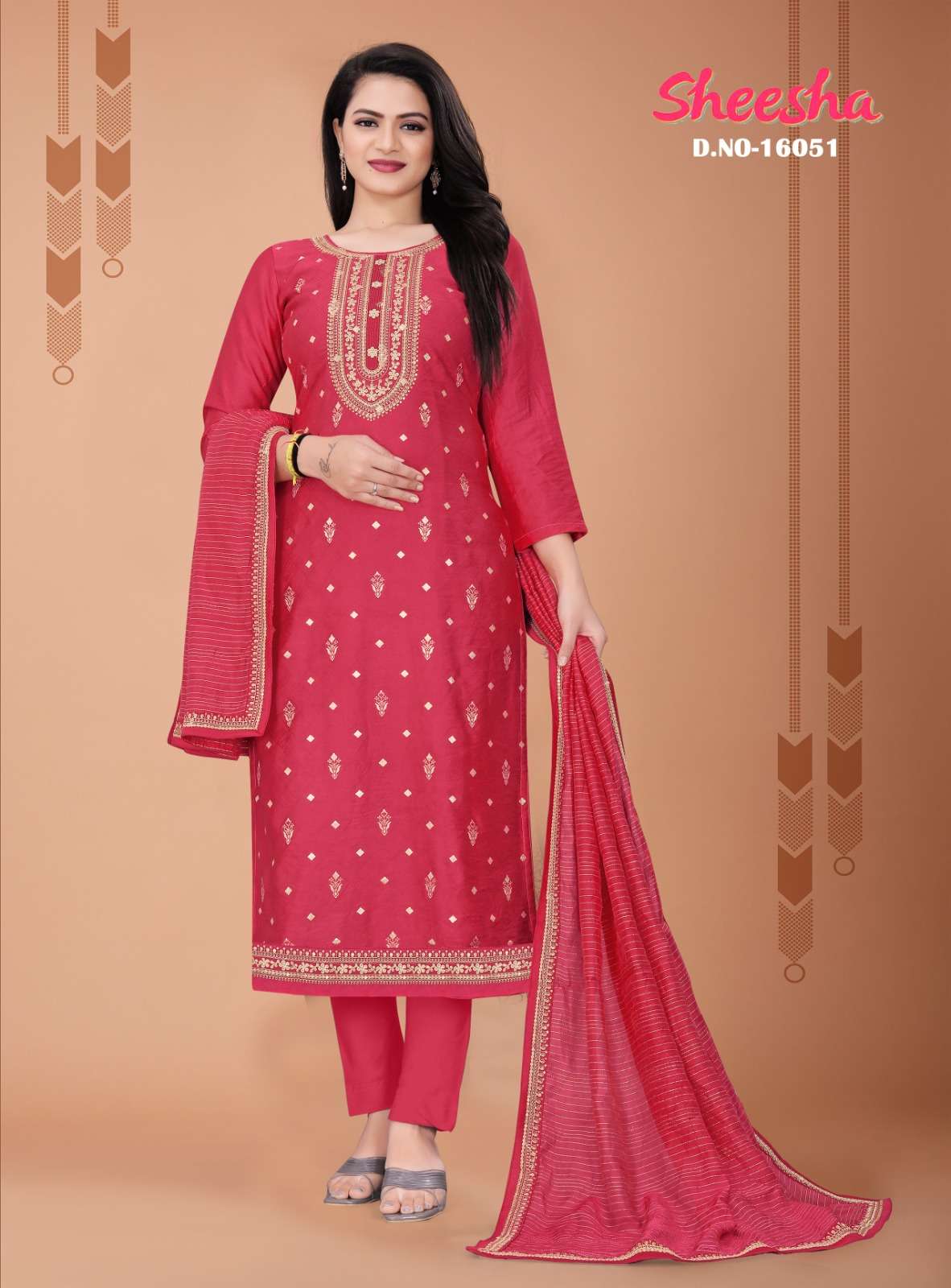 SHEESHA BY PANCH RATNA 15051 TO 15054 SERIES BEAUTIFUL SUITS COLORFUL STYLISH FANCY CASUAL WEAR & ETHNIC WEAR DOLA JACQUARD DRESSES AT WHOLESALE PRICE