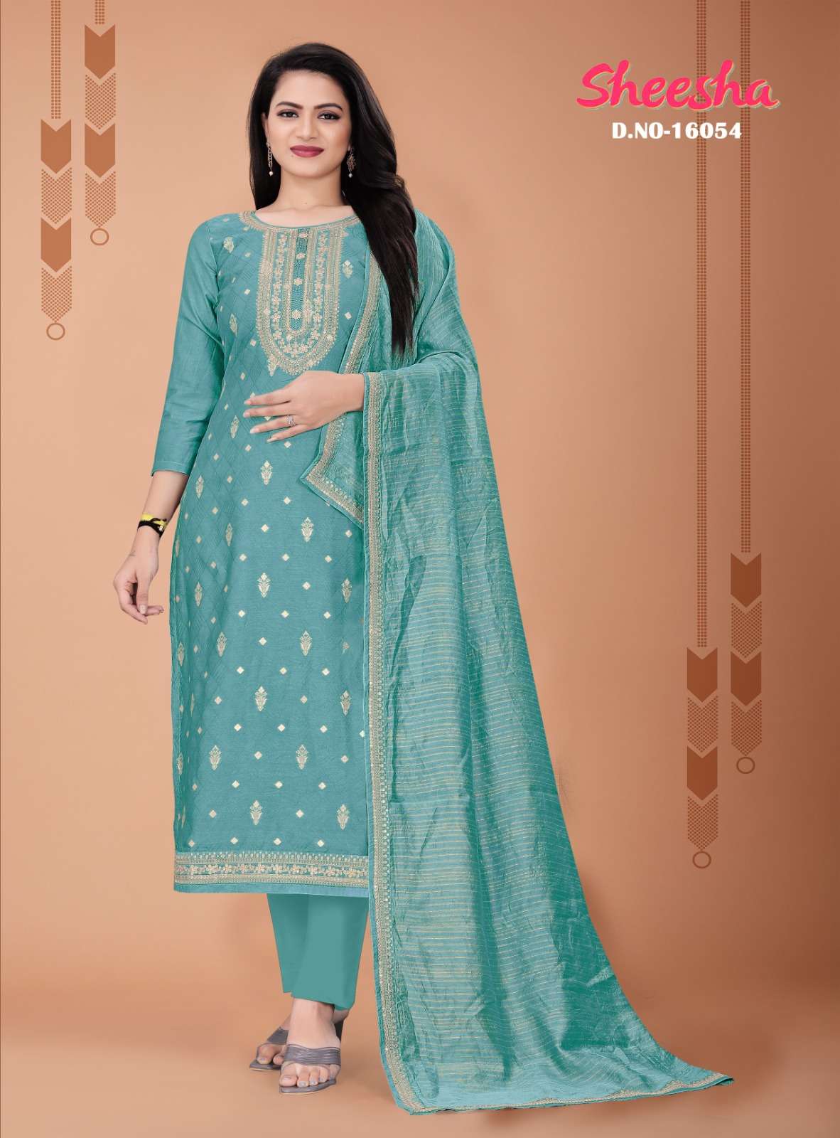 SHEESHA BY PANCH RATNA 15051 TO 15054 SERIES BEAUTIFUL SUITS COLORFUL STYLISH FANCY CASUAL WEAR & ETHNIC WEAR DOLA JACQUARD DRESSES AT WHOLESALE PRICE