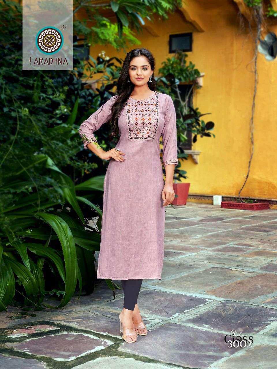 FASHION CLASS VOL-3 BY ARADHNA FASHION 3001 TO 3005 SERIES DESIGNER STYLISH FANCY COLORFUL BEAUTIFUL PARTY WEAR & ETHNIC WEAR COLLECTION RAYON EMBROIDERED KURTIS AT WHOLESALE PRICE