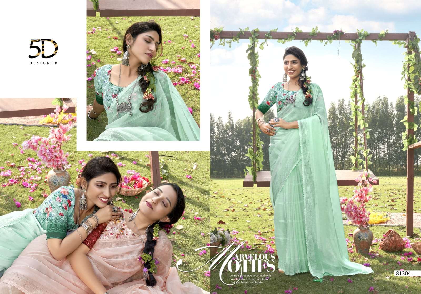 MATWALI BY 5D DESIGNER 80301 TO 80308 SERIES INDIAN TRADITIONAL WEAR COLLECTION BEAUTIFUL STYLISH FANCY COLORFUL PARTY WEAR & OCCASIONAL WEAR FANCY SAREES AT WHOLESALE PRICE
