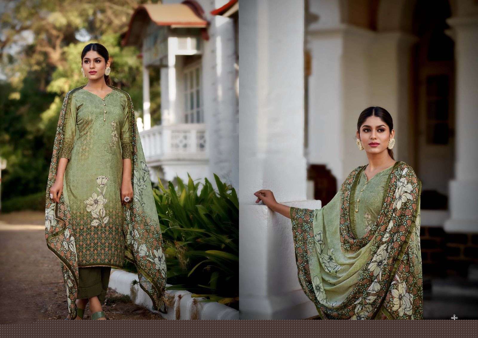 ULFAT BY SARGAM PRINTS 337-001 TO 337-006 SERIES BEAUTIFUL SUITS STYLISH COLORFUL FANCY CASUAL WEAR & ETHNIC WEAR PURE MUSLIN DRESSES AT WHOLESALE PRICE