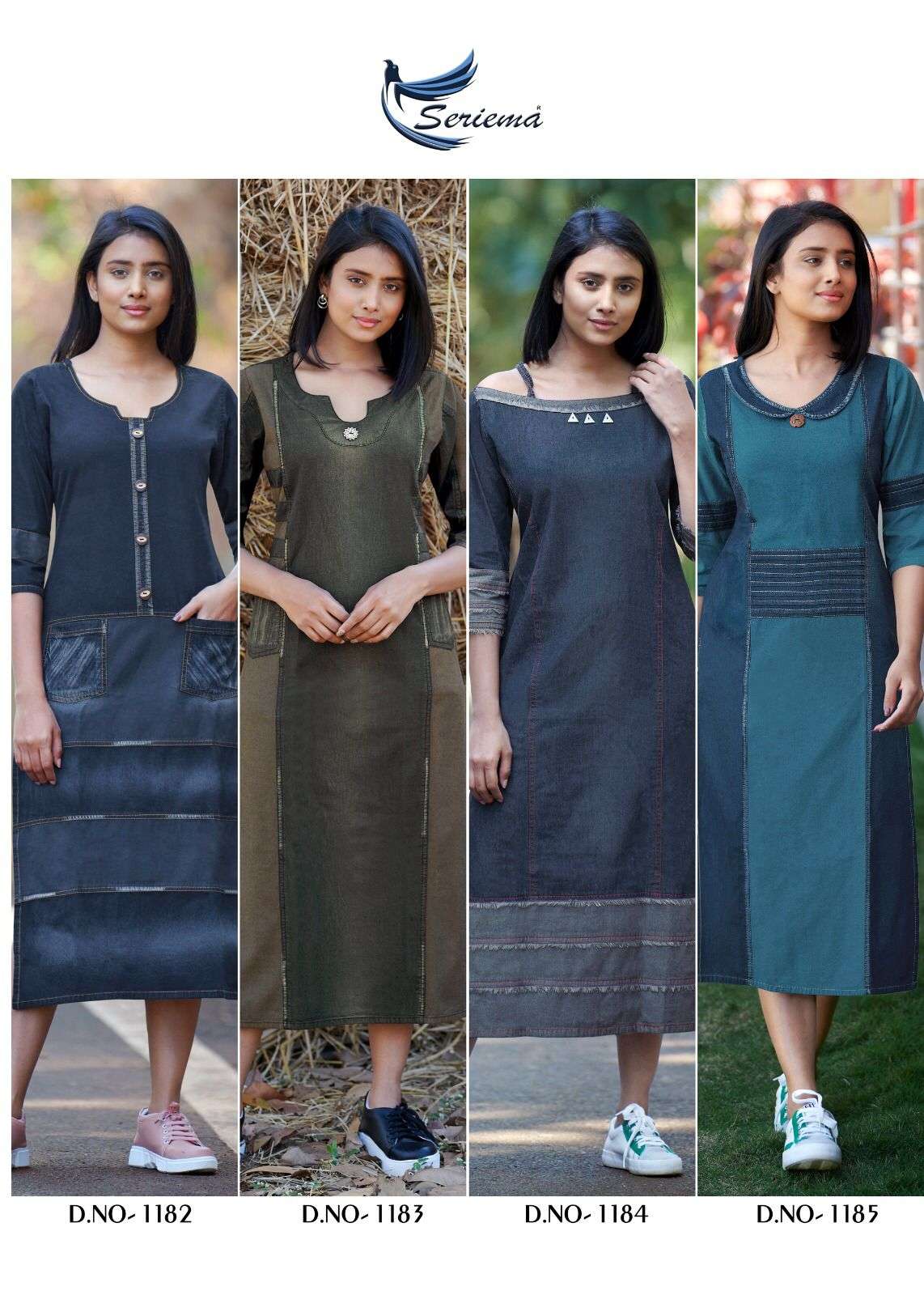 KUMB CAPTURE VOL-4 BY SPARROW 1178 TO 1185 SERIES DESIGNER STYLISH FANCY COLORFUL BEAUTIFUL PARTY WEAR & ETHNIC WEAR COLLECTION COTTON DENIM KURTIS AT WHOLESALE PRICE