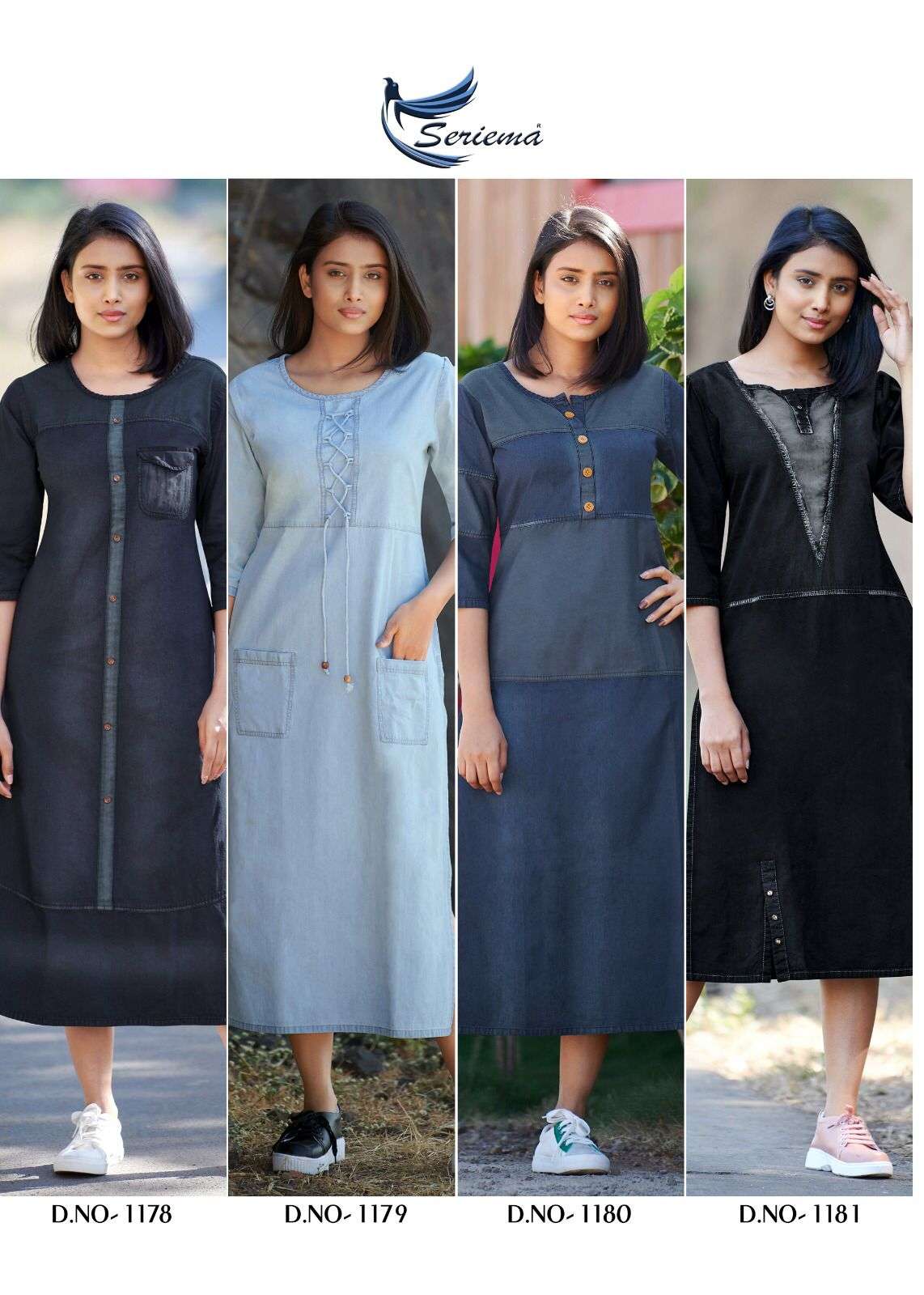 KUMB CAPTURE VOL-4 BY SPARROW 1178 TO 1185 SERIES DESIGNER STYLISH FANCY COLORFUL BEAUTIFUL PARTY WEAR & ETHNIC WEAR COLLECTION COTTON DENIM KURTIS AT WHOLESALE PRICE