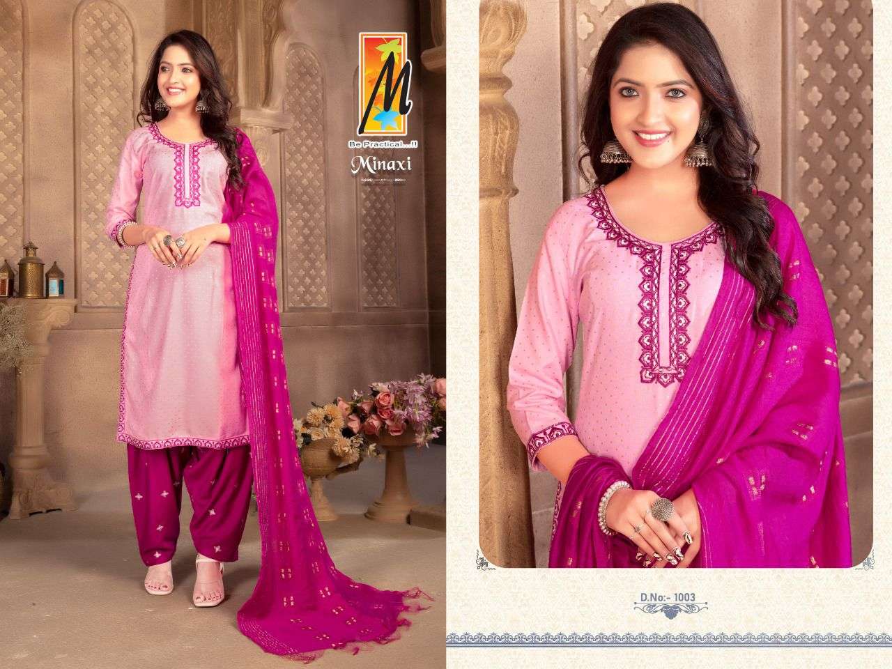 Minaxi By Master 1001 To 1008 Series Designer Patiyala Suits Collection Beautiful Stylish Fancy Colorful Party Wear & Occasional Wear Rayon Print Dresses At Wholesale Price