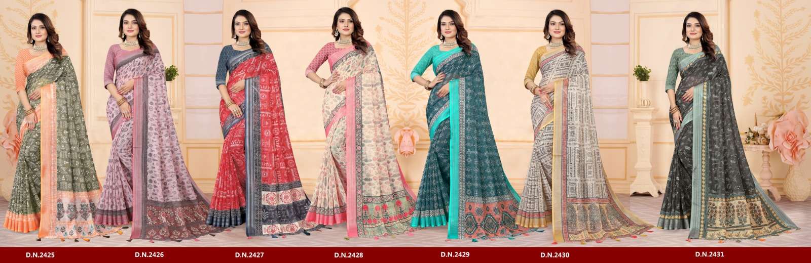 Satrangi Vol-2 By Stylewell 2425 To 2431 Series Indian Traditional Wear Collection Beautiful Stylish Fancy Colorful Party Wear & Occasional Wear Fancy Sarees At Wholesale Price