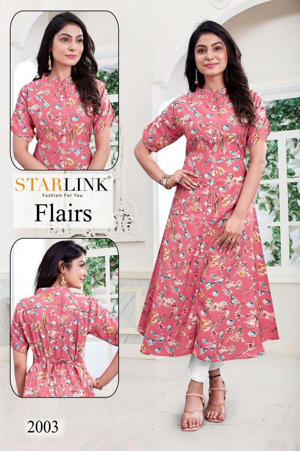 Flairs By Starlink 2001 To 2010 Series Beautiful Stylish Fancy Colorful Casual Wear & Ethnic Wear Modal Viscose Prints Kurtis At Wholesale Price