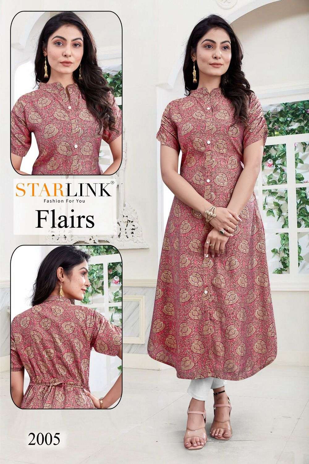 Flairs By Starlink 2001 To 2010 Series Beautiful Stylish Fancy Colorful Casual Wear & Ethnic Wear Modal Viscose Prints Kurtis At Wholesale Price