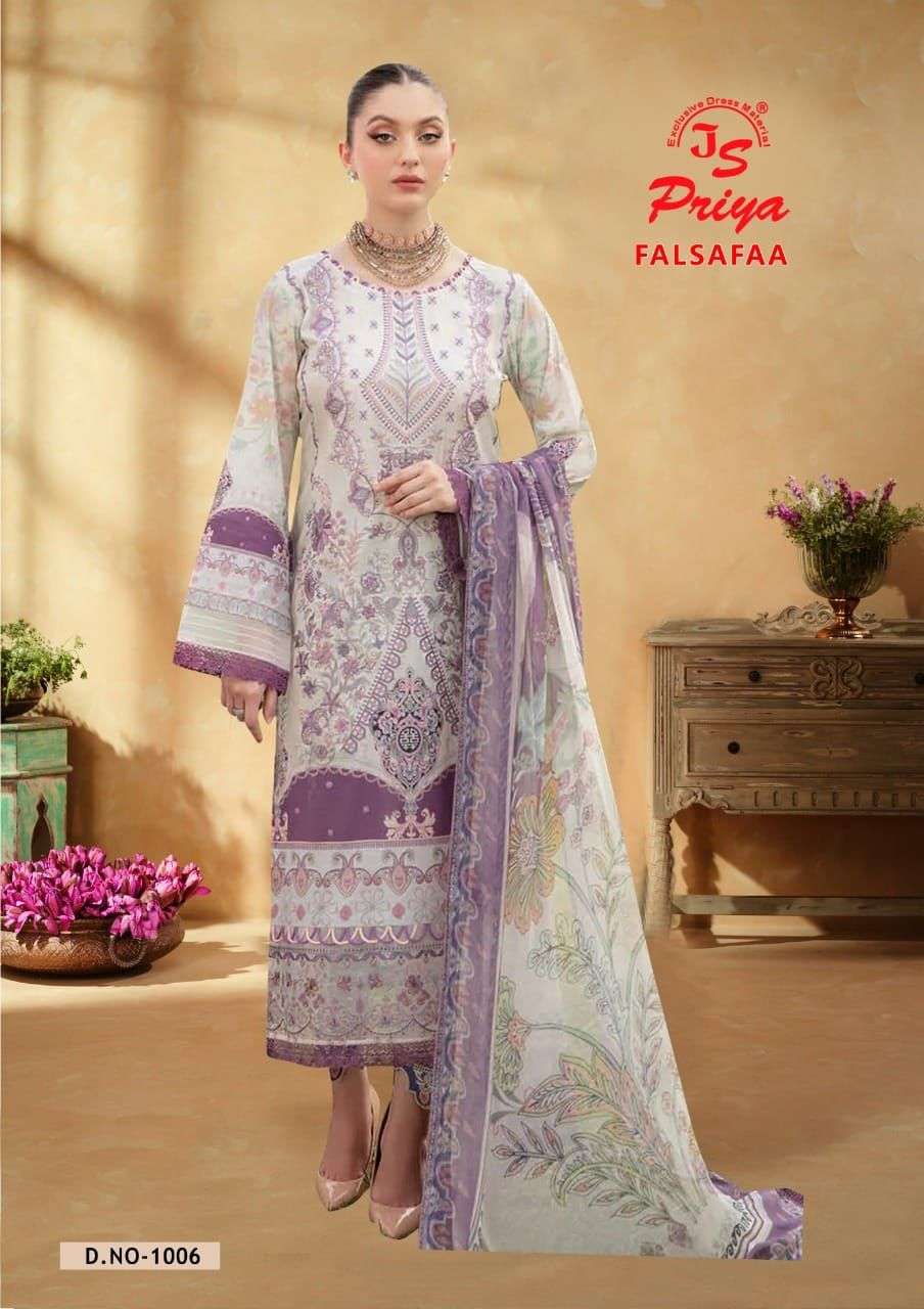Falsafaa By J S Priya 1001 To 1008 Series Beautiful Stylish Suits Fancy Colorful Casual Wear & Ethnic Wear & Ready To Wear Rayon Satin Print Dresses At Wholesale Price
