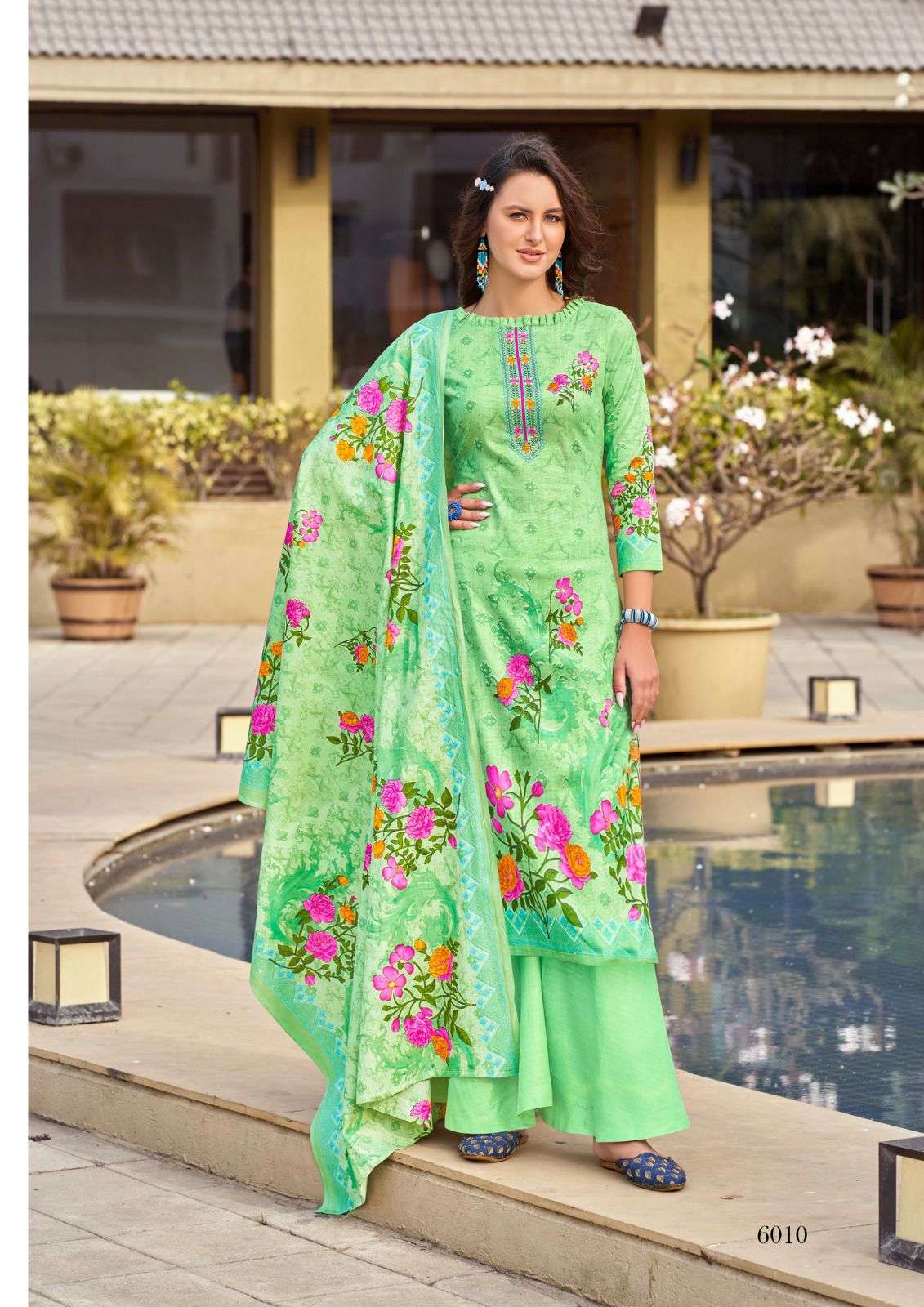 Zulffat Vol-6 By Yashika Trends 6001 To 6010 Series Beautiful Festive Suits Stylish Fancy Colorful Casual Wear & Ethnic Wear Pure Lawn Dresses At Wholesale Price