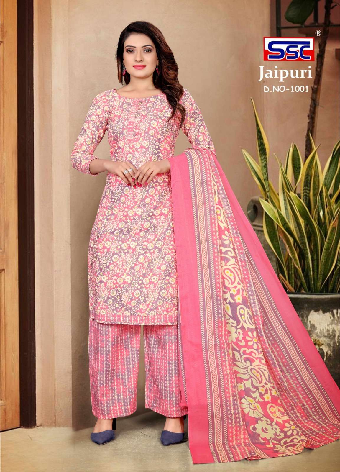 Jaipuri By Shree Shanti Creation 1001 To 1012 Series Beautiful Suits Colorful Stylish Fancy Casual Wear & Ethnic Wear Soft Cotton Print Dresses At Wholesale Price