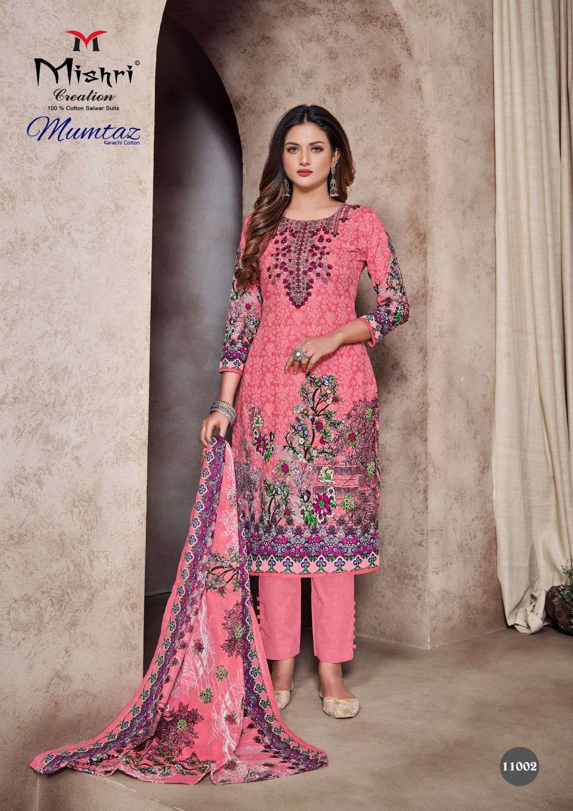 Mumtaz Vol-11 By Mishri 11001 To 11006 Series Beautiful Suits Colorful Stylish Fancy Casual Wear & Ethnic Wear Soft Cotton Print Dresses At Wholesale Price