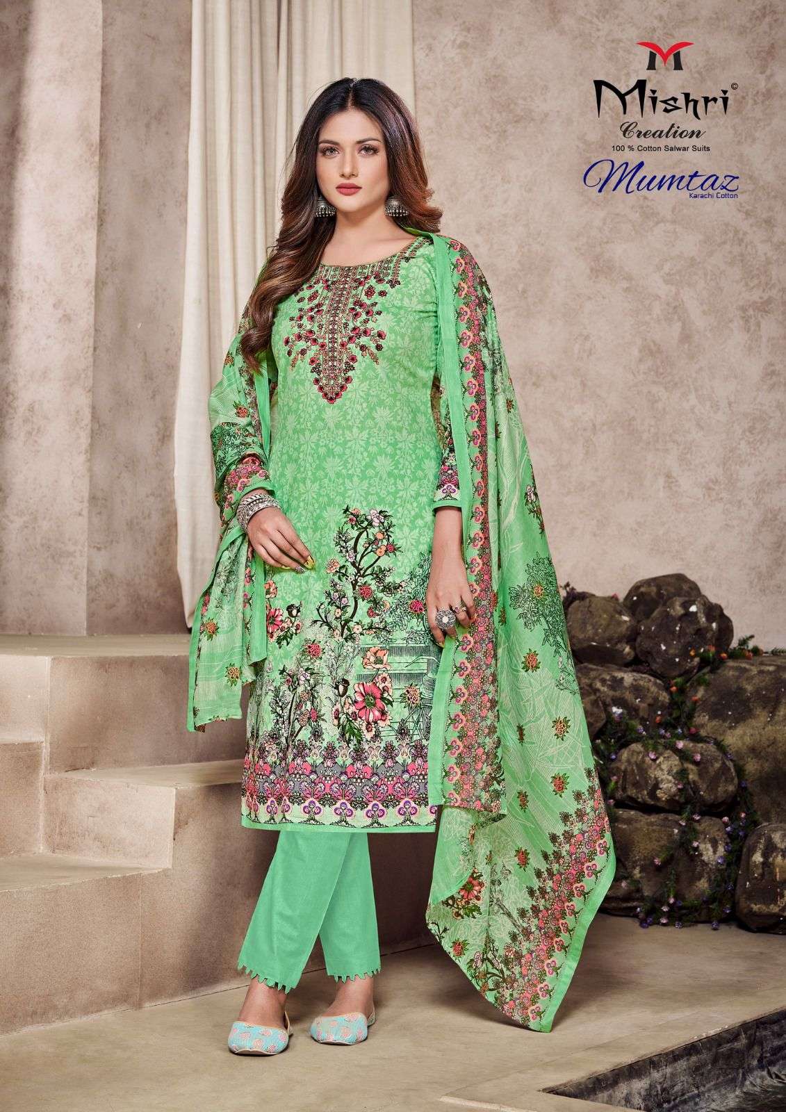 Mumtaz Vol-11 By Mishri 11001 To 11006 Series Beautiful Suits Colorful Stylish Fancy Casual Wear & Ethnic Wear Soft Cotton Print Dresses At Wholesale Price