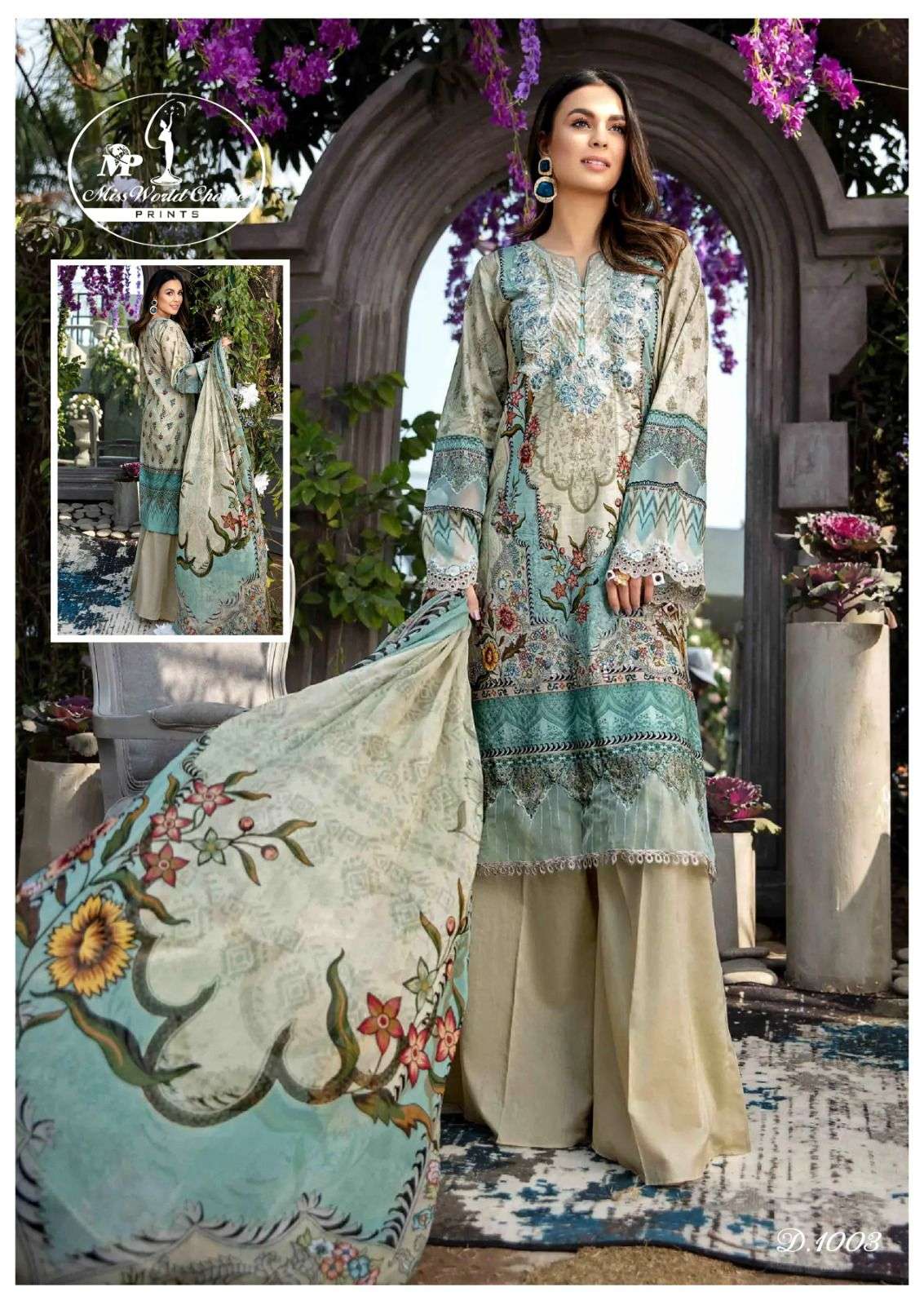 Nooraniyat By Miss World Choice 1001 To 1008 Series Beautiful Stylish Suits Fancy Colorful Casual Wear & Ethnic Wear & Ready To Wear Cotton Printed Dresses At Wholesale Price
