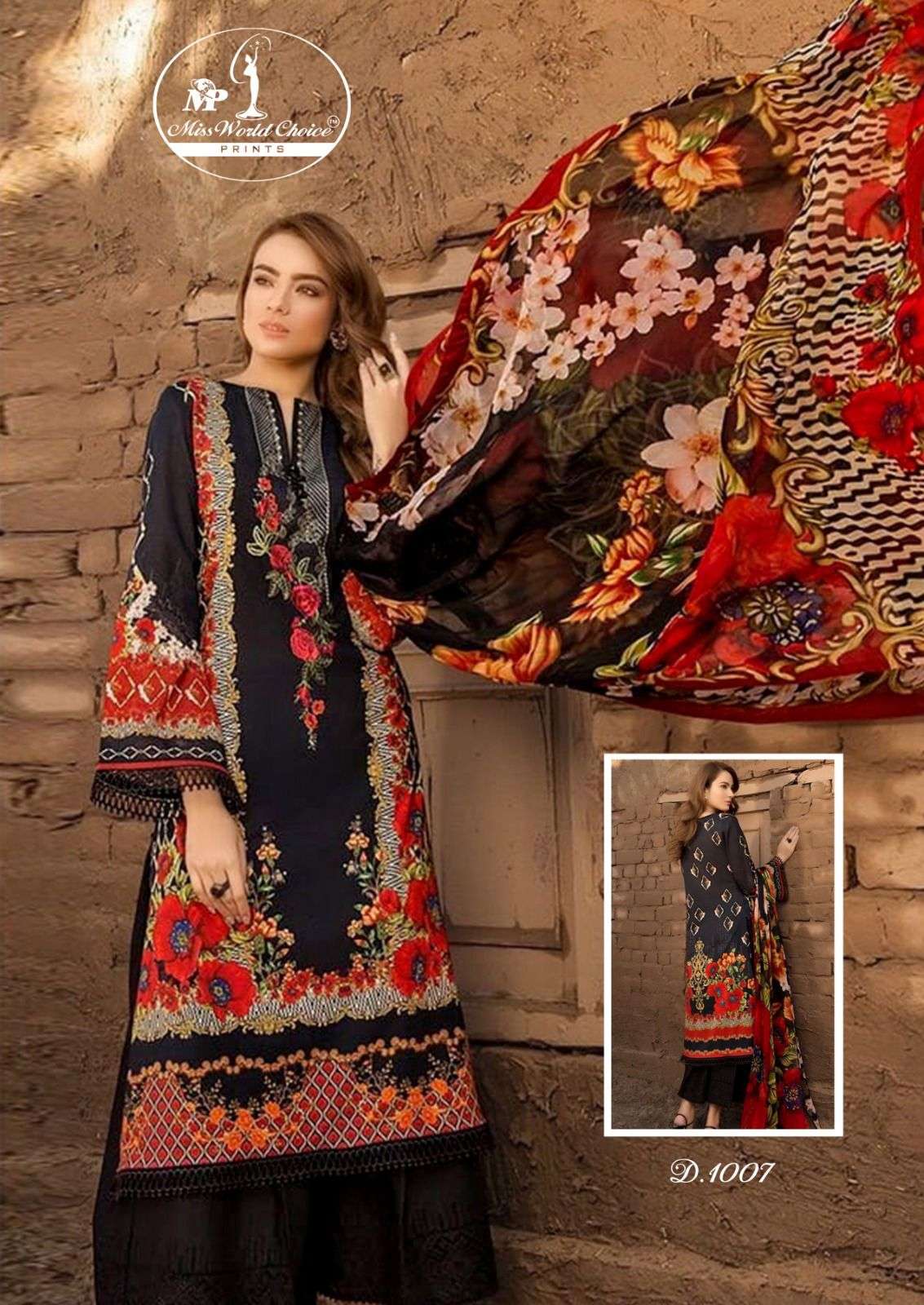 Nooraniyat By Miss World Choice 1001 To 1008 Series Beautiful Stylish Suits Fancy Colorful Casual Wear & Ethnic Wear & Ready To Wear Cotton Printed Dresses At Wholesale Price