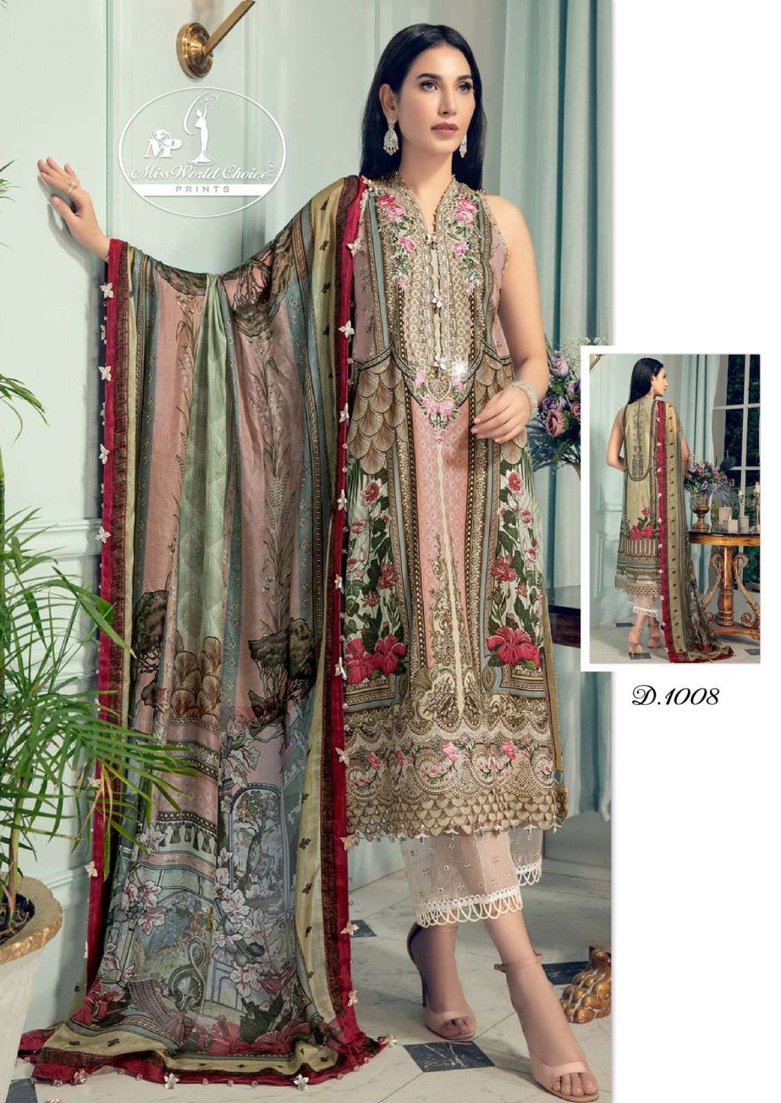 Nooraniyat By Miss World Choice 1001 To 1008 Series Beautiful Stylish Suits Fancy Colorful Casual Wear & Ethnic Wear & Ready To Wear Cotton Printed Dresses At Wholesale Price