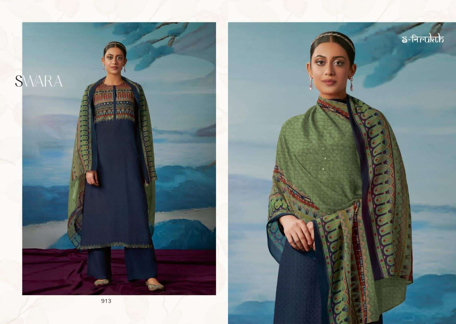 Swara By S-Nirukth Beautiful Suits Colorful Stylish Fancy Casual Wear Cotton Print With Work Dresses At Wholesale Price