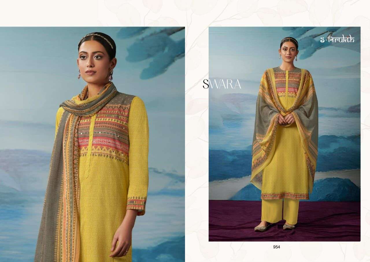 Swara By S-Nirukth Beautiful Suits Colorful Stylish Fancy Casual Wear Cotton Print With Work Dresses At Wholesale Price