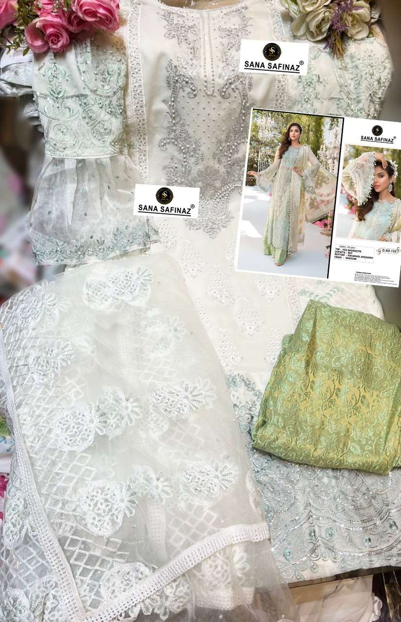 Sana Safinaz-119 By Sana Safinaz Designer Festive Pakistani Suits Collection Beautiful Stylish Fancy Colorful Party Wear & Occasional Wear Faux Georgette With Embroidered Dresses At Wholesale Price