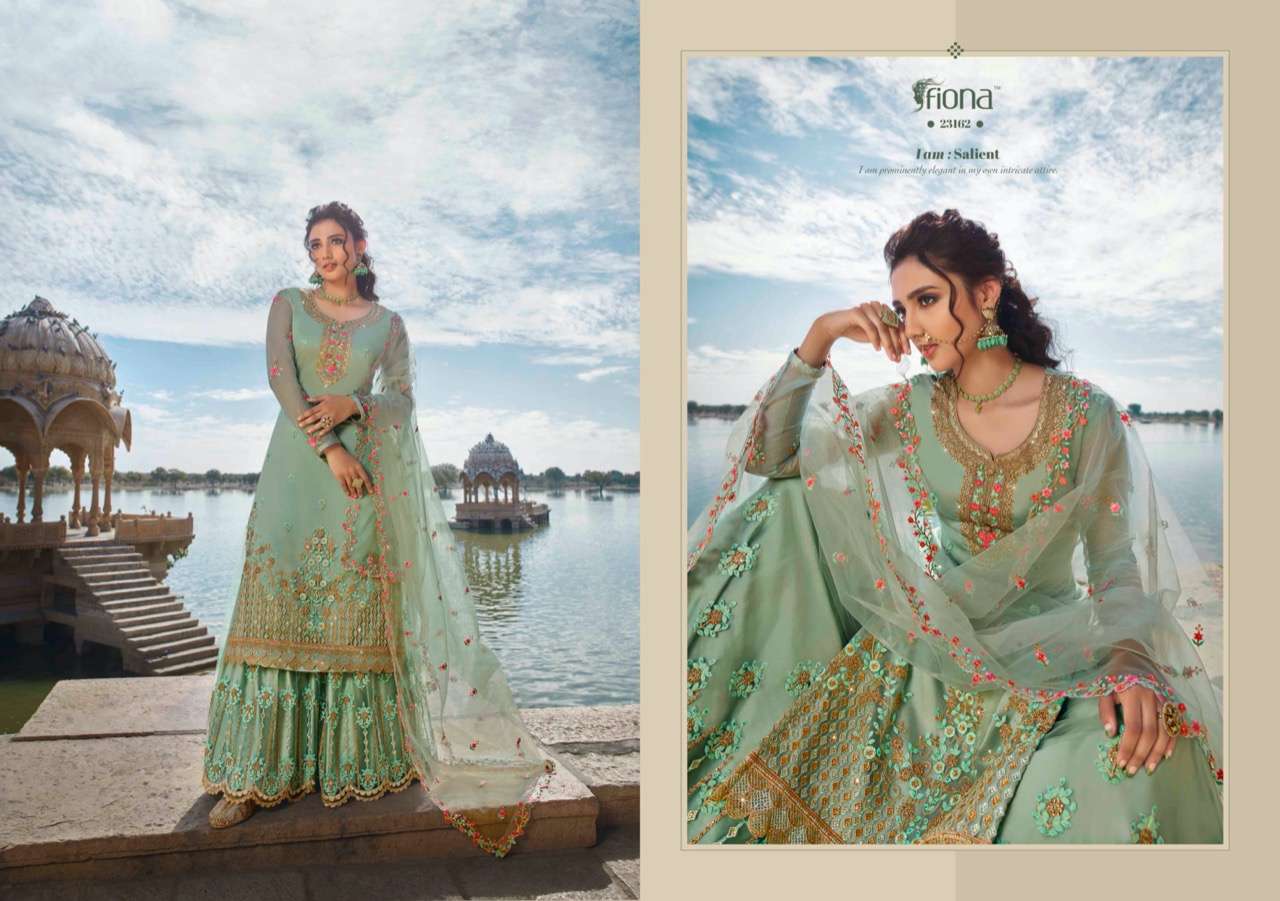Adira By Fiona 23161 To 23164 Series Designer Sharara Suits Collection Beautiful Stylish Fancy Colorful Party Wear & Occasional Wear Net Embroidered Dresses At Wholesale Price
