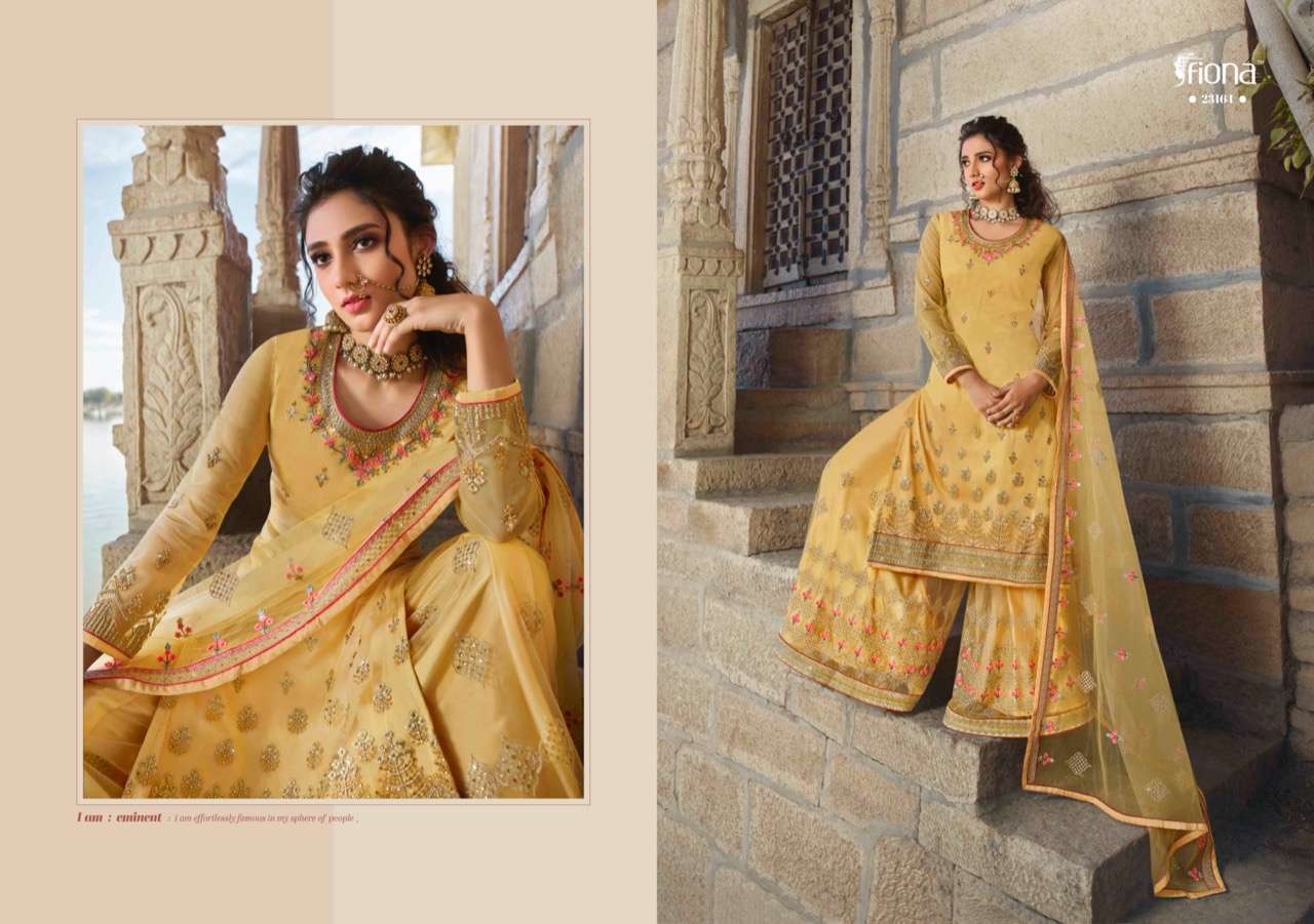 Adira By Fiona 23161 To 23164 Series Designer Sharara Suits Collection Beautiful Stylish Fancy Colorful Party Wear & Occasional Wear Net Embroidered Dresses At Wholesale Price