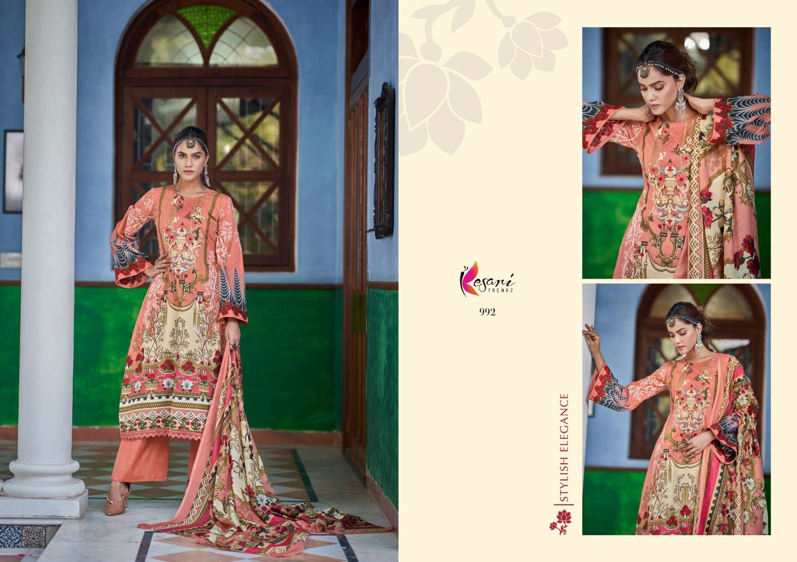 Fida By Kesari Trendz 991 To 998 Series Designer Suits Beautiful Stylish Fancy Colorful Party Wear & Occasional Wear Pure Lawn Cotton Embroidered Dresses At Wholesale Price