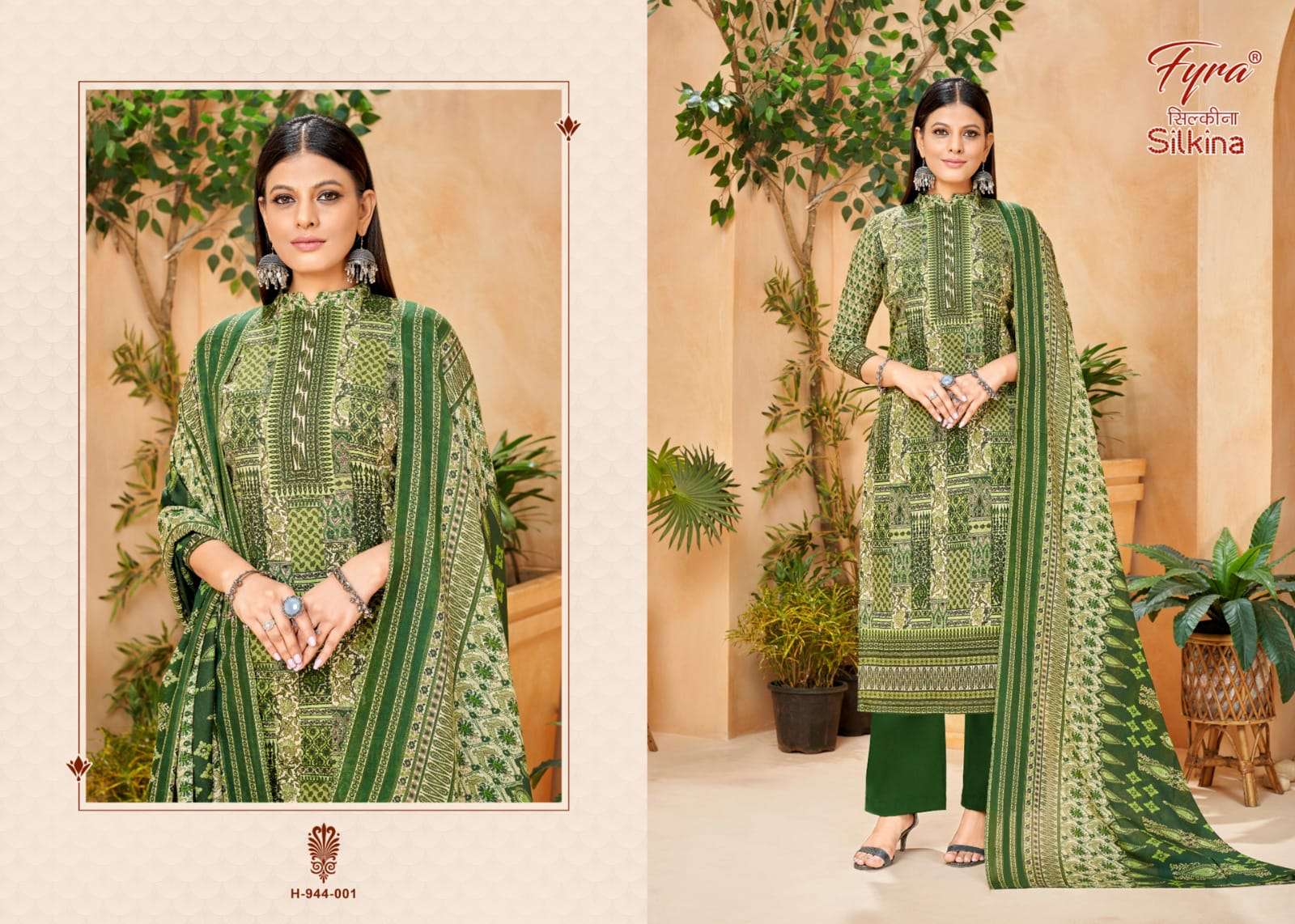 Silkina By Fyra 944-001 To 944-010 Series Beautiful Suits Colorful Stylish Fancy Casual Wear Pure Cotton Print With Work Dresses At Wholesale Price