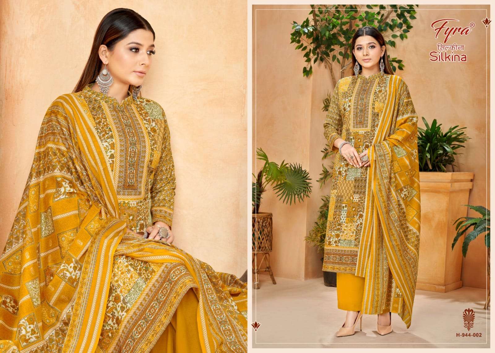 Silkina By Fyra 944-001 To 944-010 Series Beautiful Suits Colorful Stylish Fancy Casual Wear Pure Cotton Print With Work Dresses At Wholesale Price