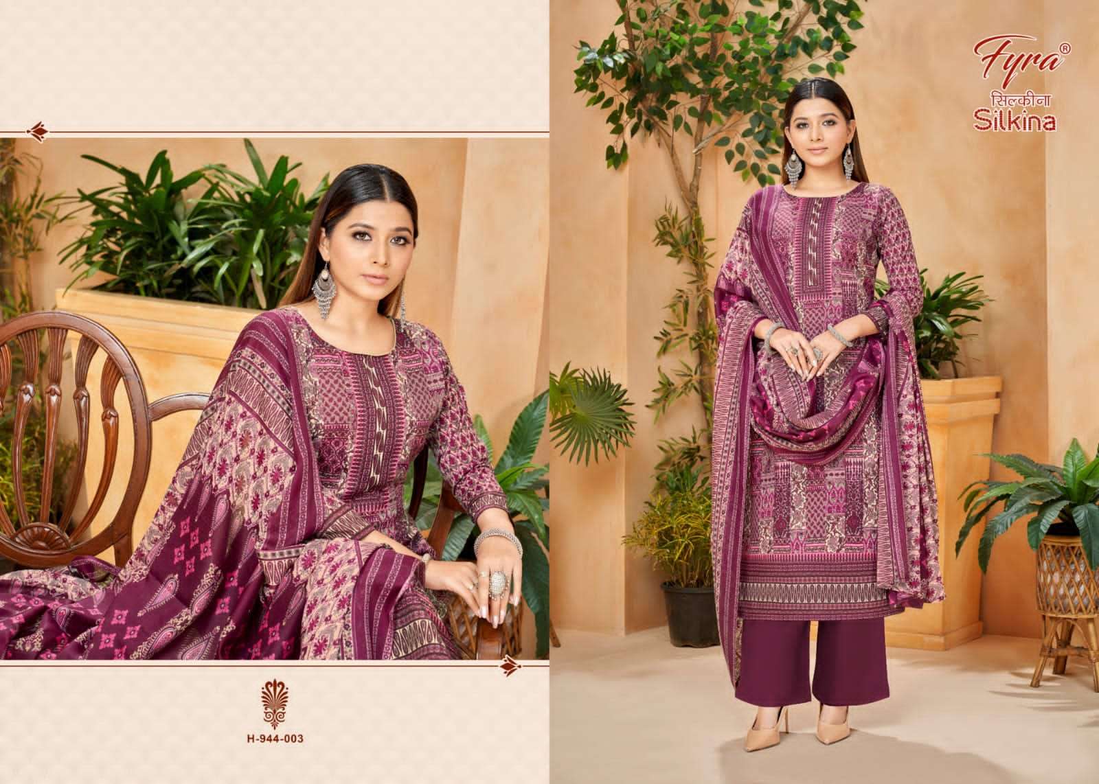 Silkina By Fyra 944-001 To 944-010 Series Beautiful Suits Colorful Stylish Fancy Casual Wear Pure Cotton Print With Work Dresses At Wholesale Price