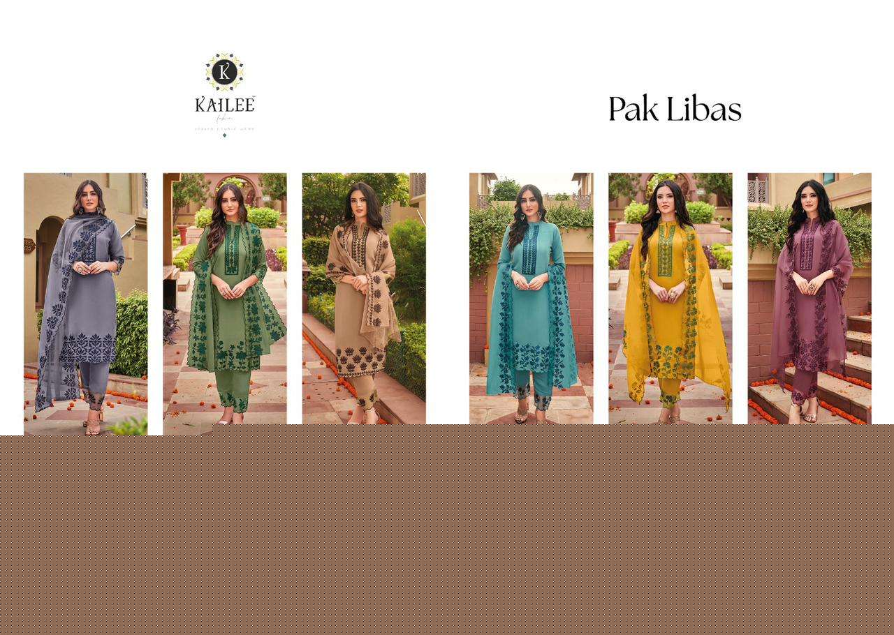 Pak Libas By Kailee 29101 To 29106 Series Designer Festive Suits Beautiful Stylish Fancy Colorful Party Wear & Occasional Wear Pure Silk Dresses At Wholesale Price