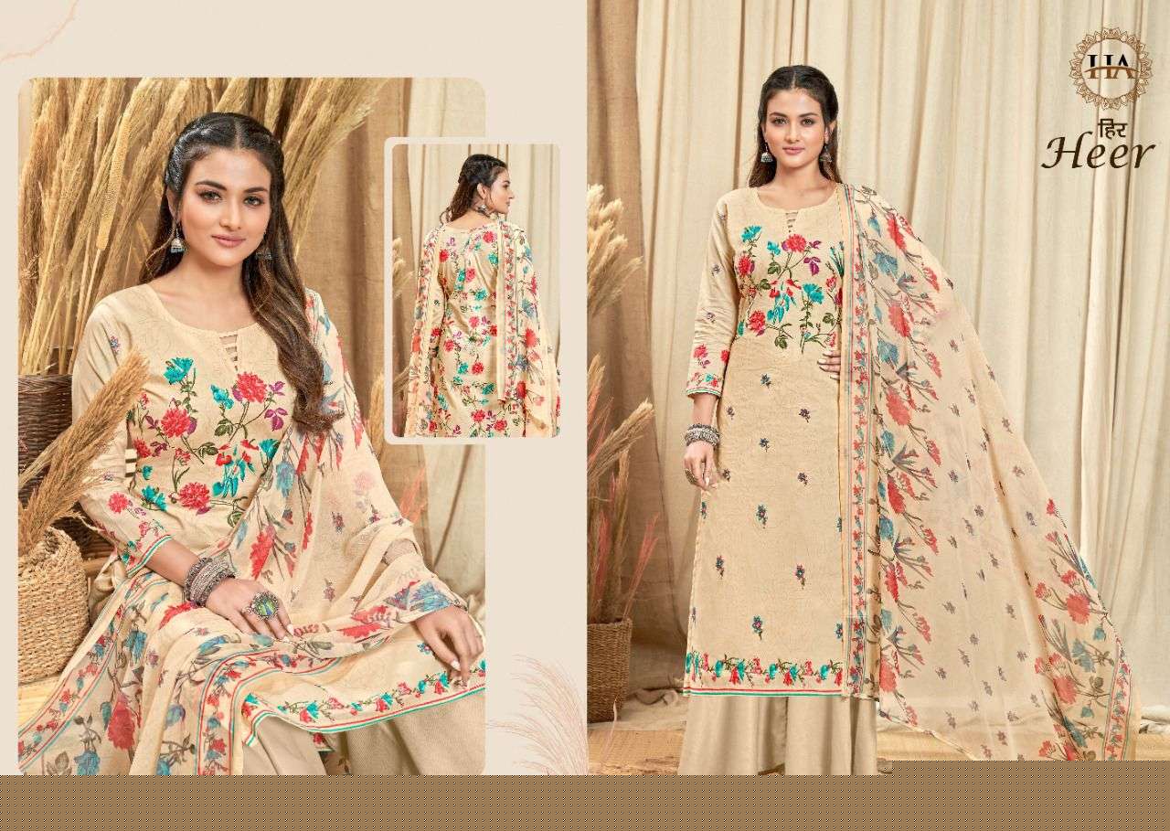 Heer By Harshit Fashion Hub 966-001 To 966-008 Series Designer Festive Suits Beautiful Stylish Fancy Colorful Party Wear & Occasional Wear Pure Cambric Embroidered Dresses At Wholesale Price