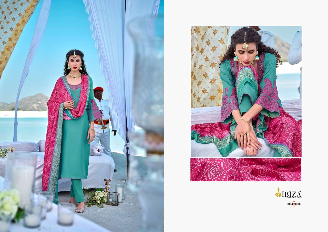 Shehr-E-Yaar By Ibiza 11177 To 11184 Series Beautiful Suits Stylish Colorful Fancy Casual Wear & Ethnic Wear Pure Silk Embroidered Dresses At Wholesale Price