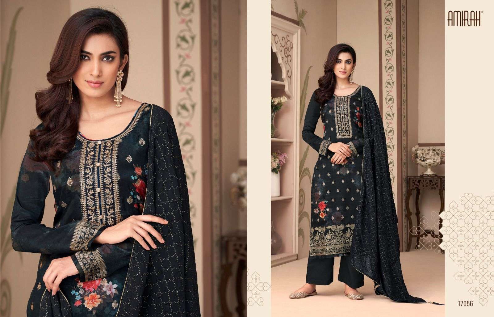Feeza By Amirah 17051 To 17056 Series Beautiful Suits Colorful Stylish Fancy Casual Wear & Ethnic Wear Pure Silk Jacquard Dresses At Wholesale Price