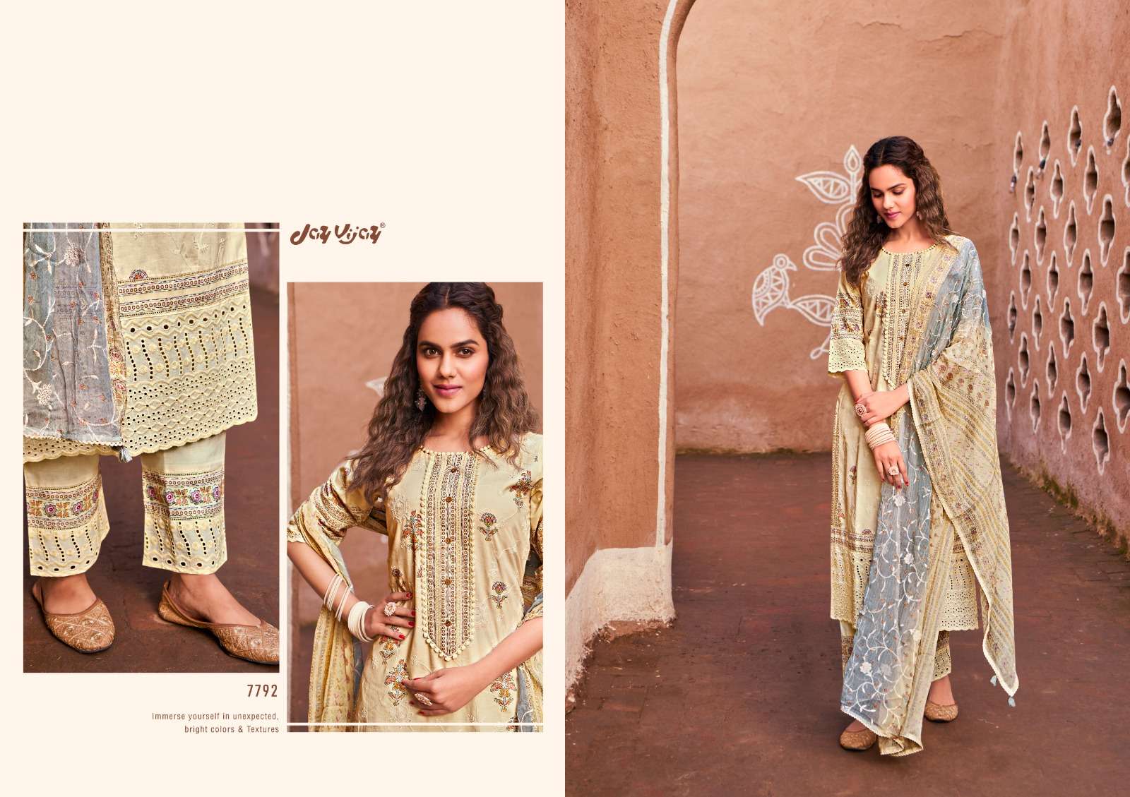Purvai By Jay Vijay Prints 7791 To 7799 Series Designer Festive Suits Collection Beautiful Stylish Colorful Fancy Party Wear & Occasional Wear Pure Cotton Dresses At Wholesale Price