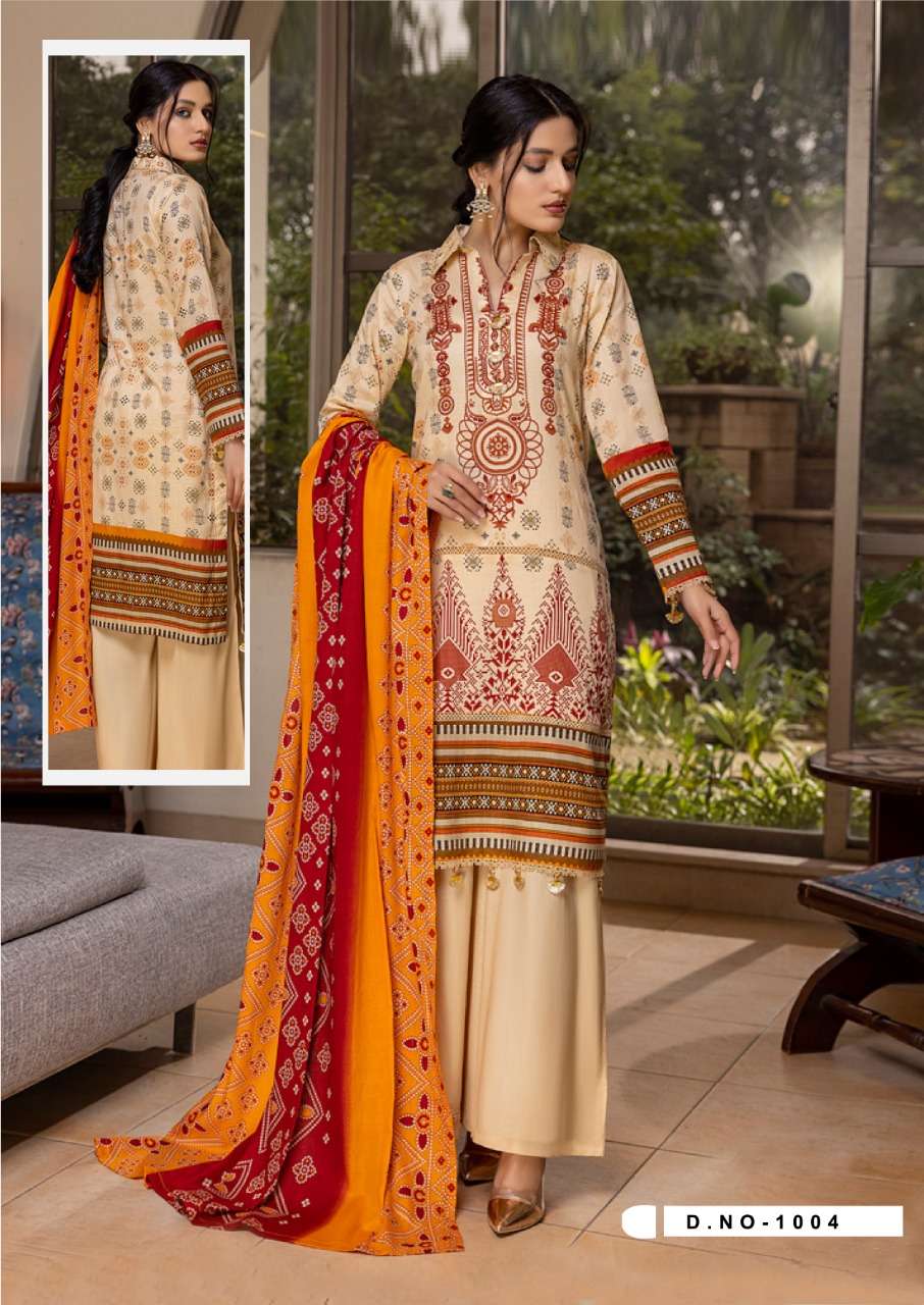 Johra By KF Fashion 1001 To 1006 Series Beautiful Festive Suits Colorful Stylish Fancy Casual Wear & Ethnic Wear Pure Cotton Print Dresses At Wholesale Price