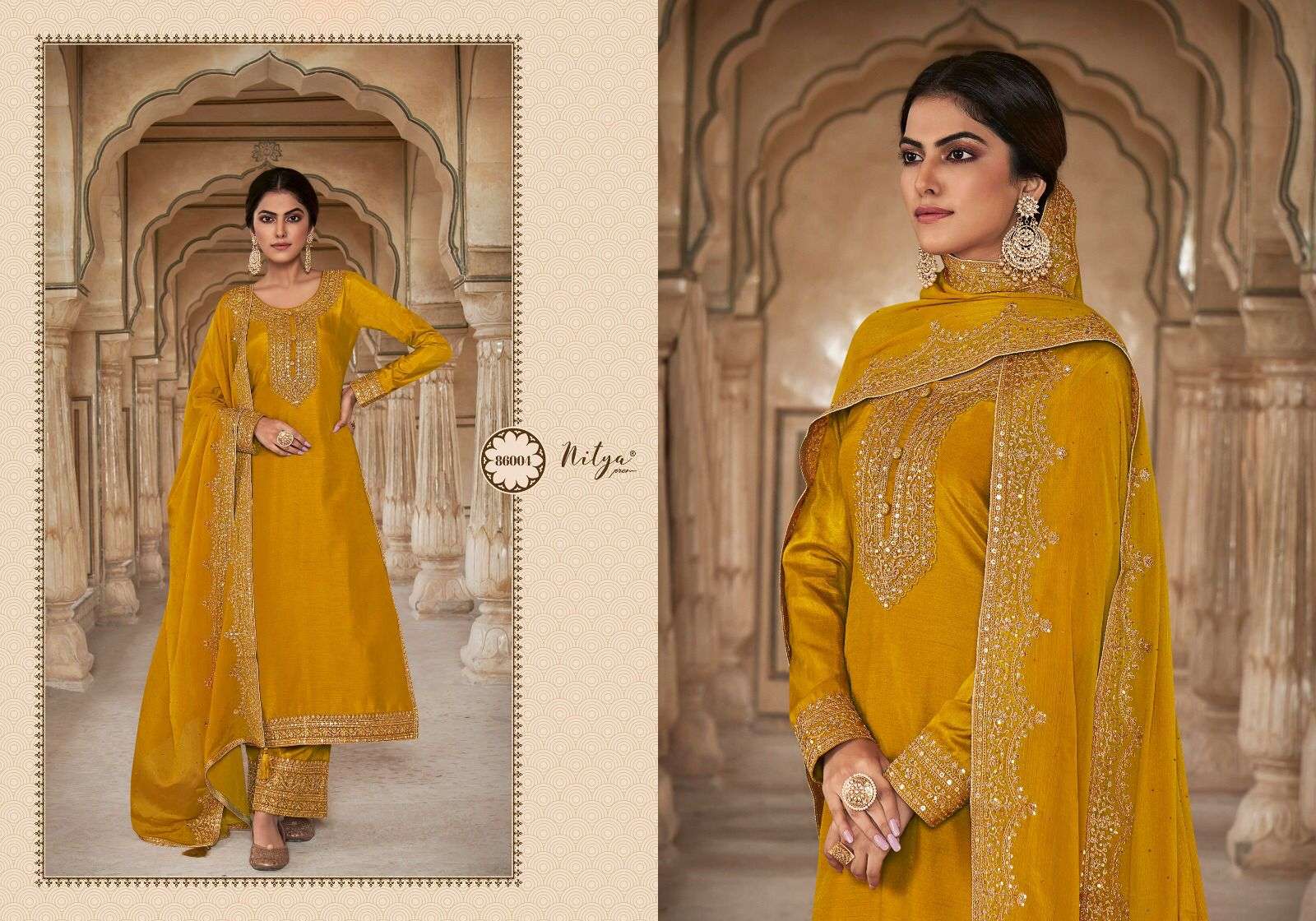 Nitya Vol-186 By LT Fabrics 86001 To 86006 Series Beautiful Festive Suits Colorful Stylish Fancy Casual Wear & Ethnic Wear Dola Silk Dresses At Wholesale Price