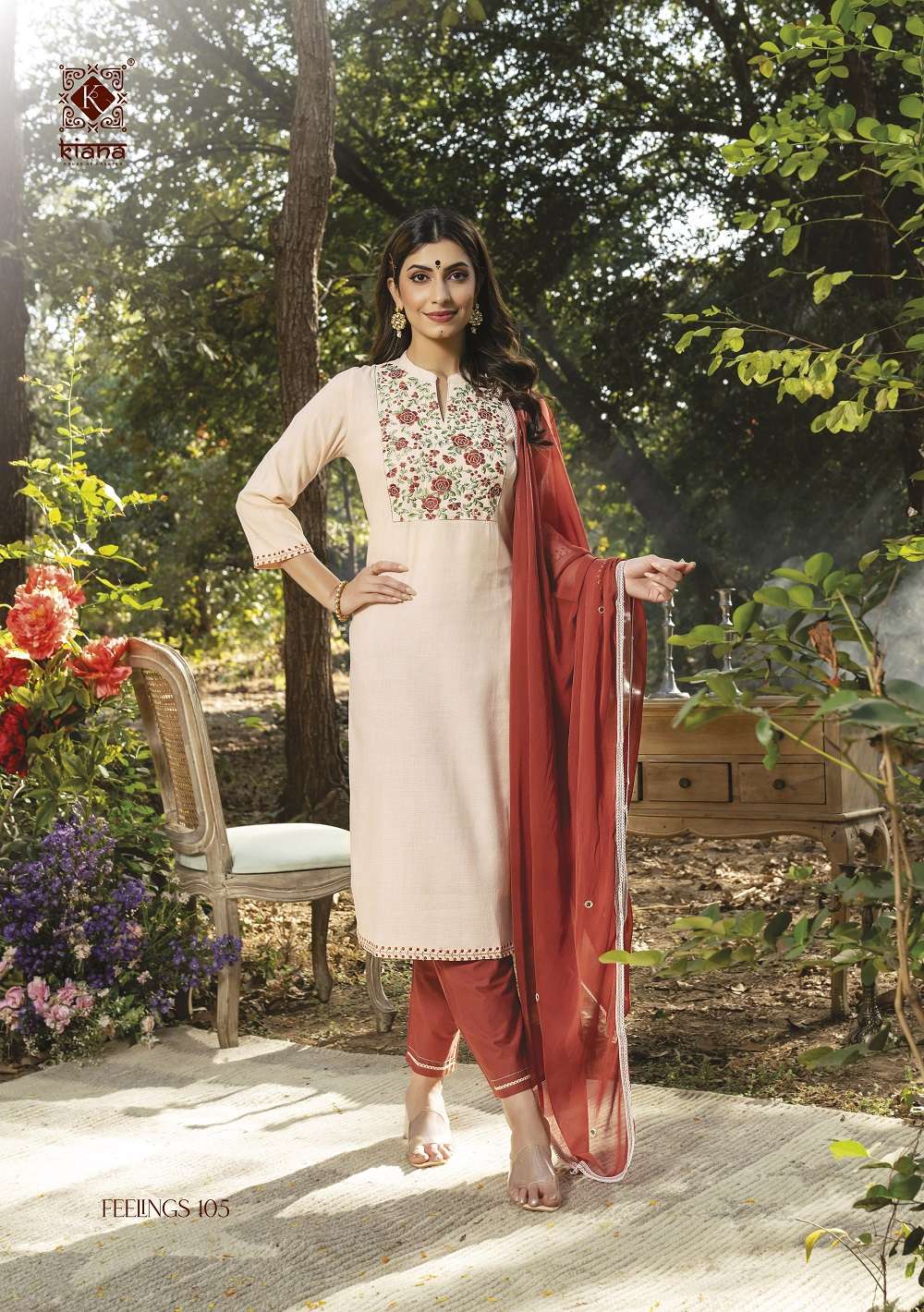 Feelings By Kiana 101 To 106 Series Beautiful Stylish Suits Fancy Colorful Casual Wear & Ethnic Wear & Ready To Wear Fancy Dresses At Wholesale Price