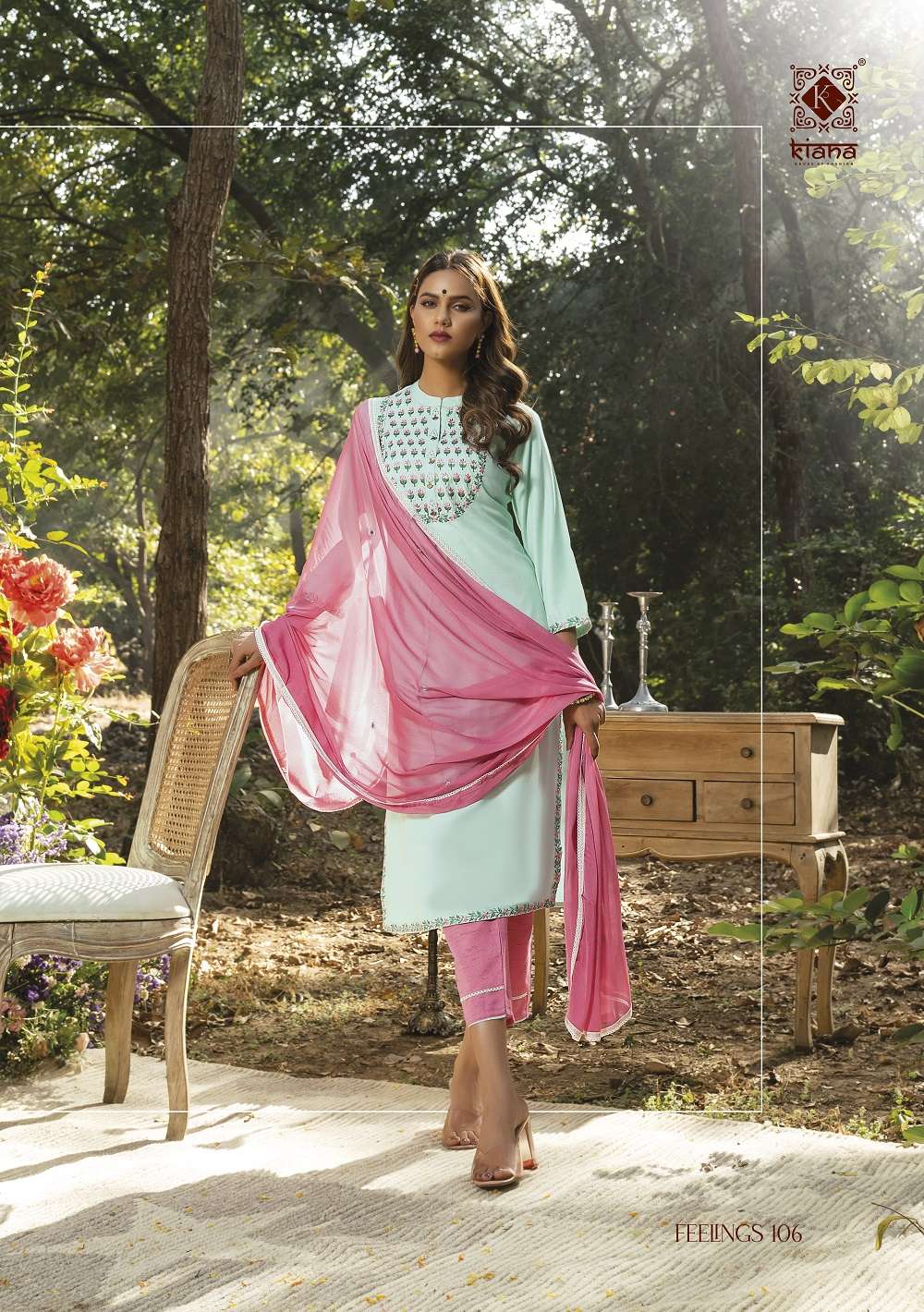 Feelings By Kiana 101 To 106 Series Beautiful Stylish Suits Fancy Colorful Casual Wear & Ethnic Wear & Ready To Wear Fancy Dresses At Wholesale Price